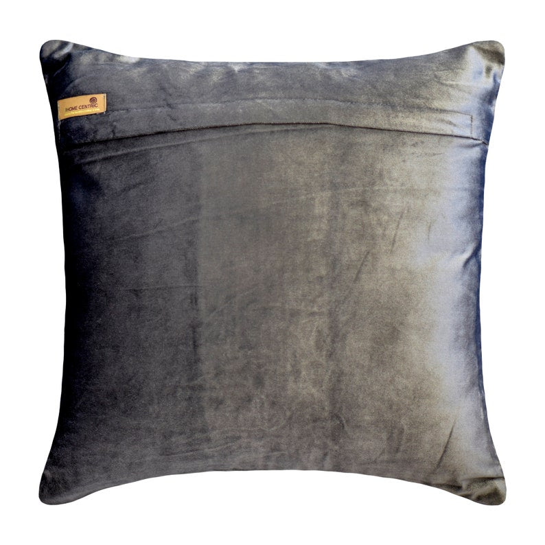 Argentine Soot Grey Velvet Decorative Euro Sham Pillow Cover - Luxury Bedroom Decor for Master Bedroom, Guest Room & Hotel Styling