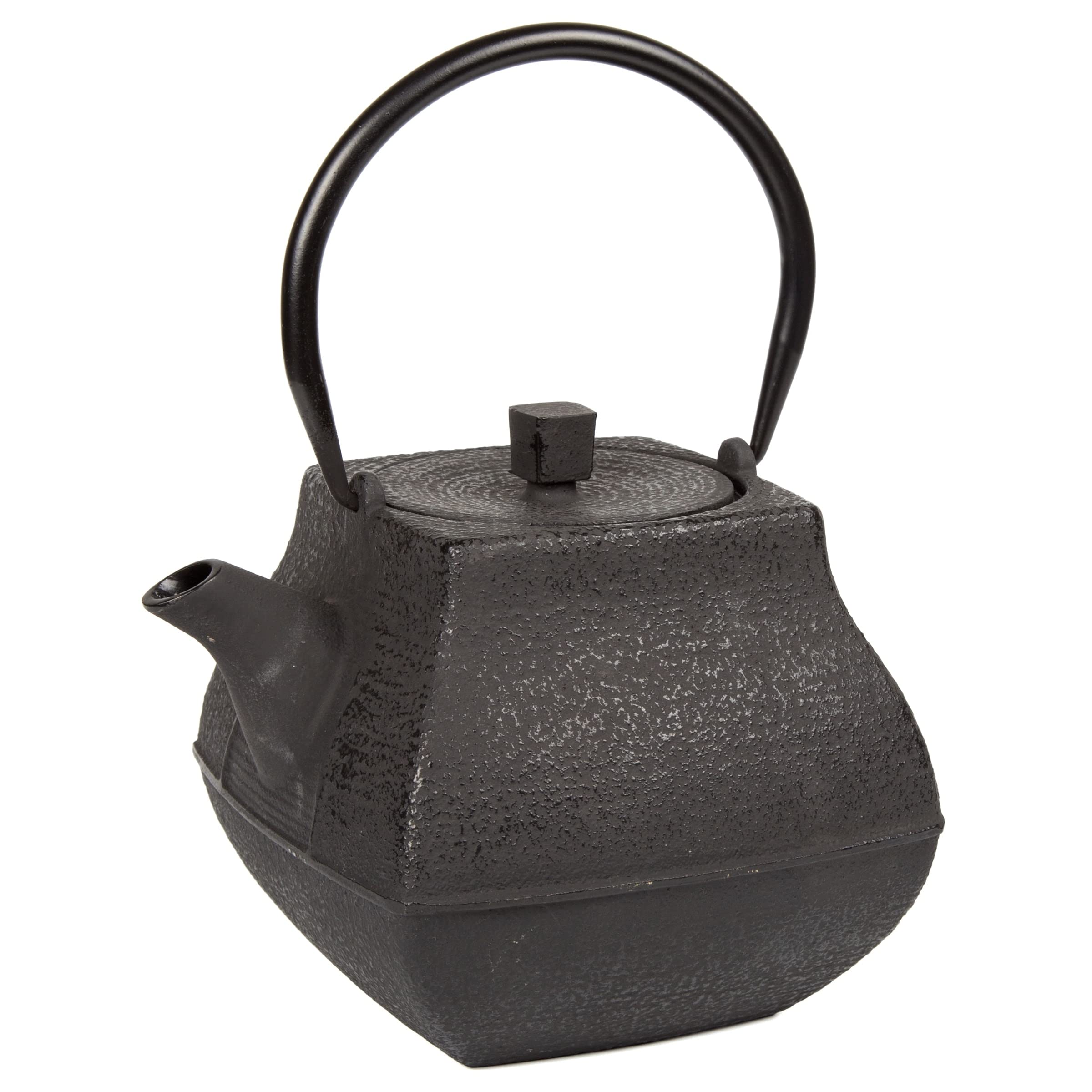 47 oz Black Cast Iron Tea Pot for Japanese Tea Ceremony - Creative Home Traditional Teapot for Loose Leaf Tea, Hot Water & Home Decor