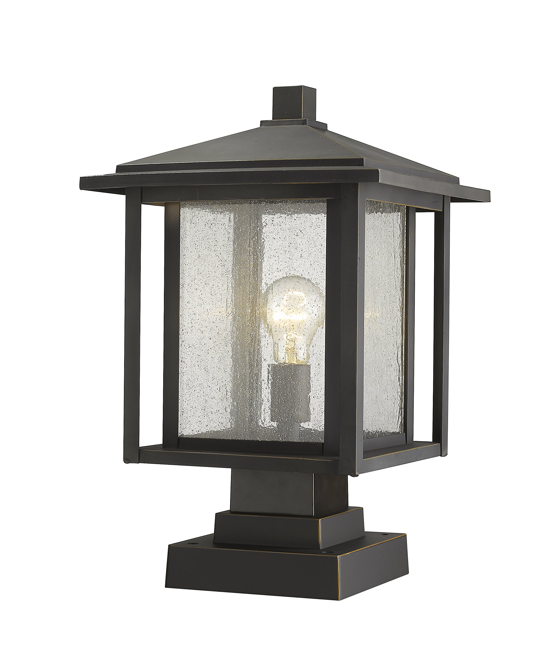 zLite Outdoor Pier Mount Light Fixture - Durable Waterproof Exterior Lighting for Patio, Garden, and Driveway - Perfect for Home and Commercial Use