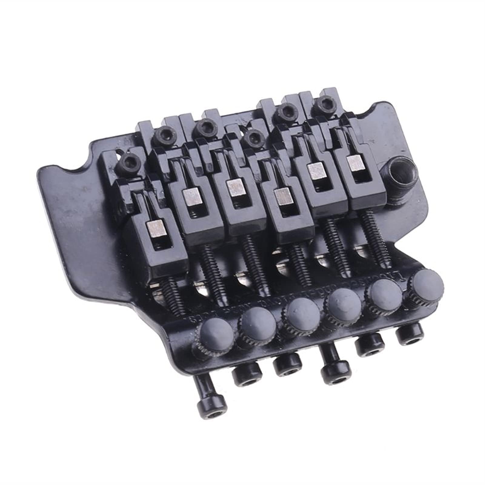 Electric Guitar Tremolo Bridge - 1 Set Black Double Locking System for Pulled Strings | Premium Guitar Parts for Rock & Metal Performance