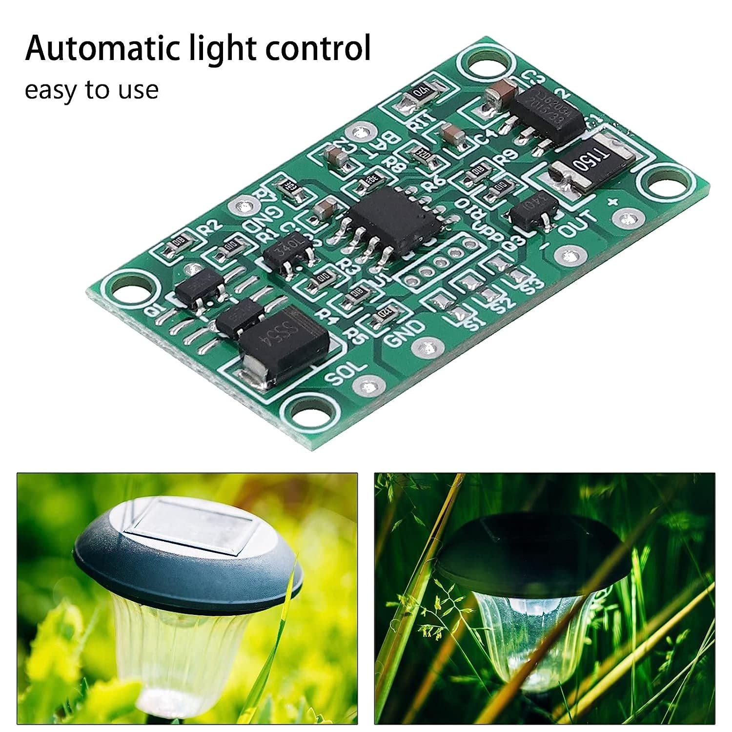 Ubersweet Solar Charge Controller for Garden & Landscape Lights - Durable & Stable