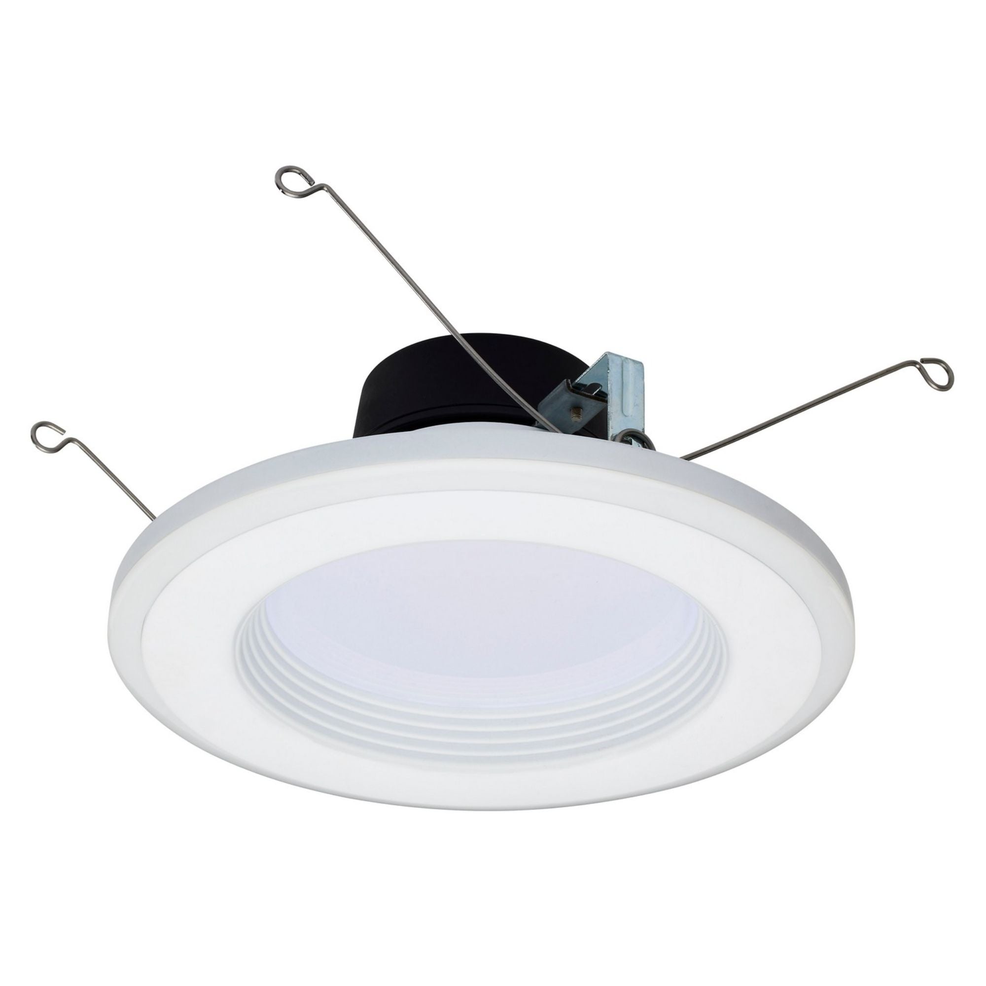 5/6 Inch LED Recessed Can Light with Night Light - 800 Lumens, 5 Color Temperatures, Deep Baffle Trim - Perfect for Bedrooms, Kitchens, and Hallways