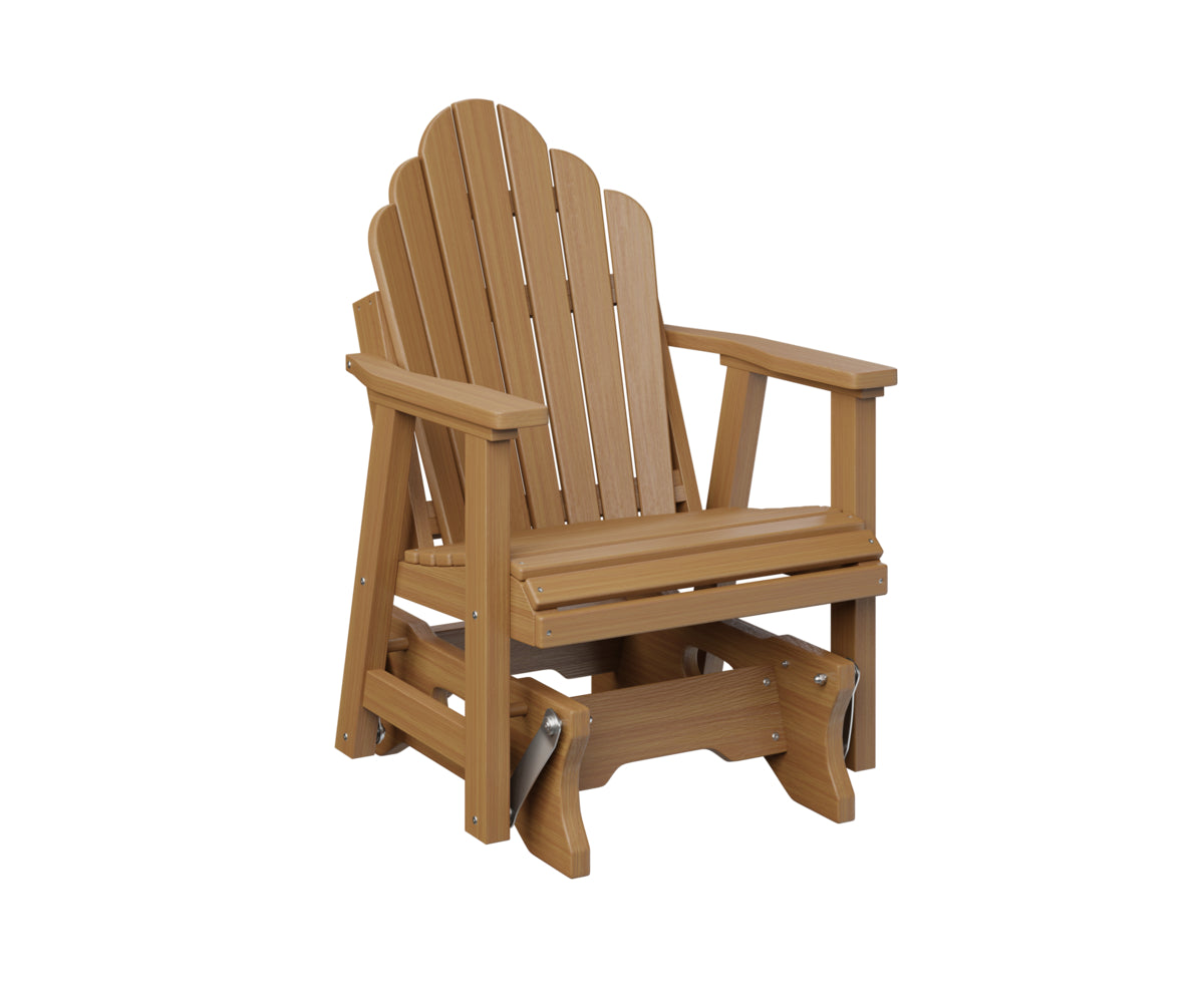 Berlin Gardens Cozi Back Single Glider - Comfortable Outdoor Rocking Chair for Patio, Porch & Garden Relaxation | Perfect for Reading, Lounging & Enjoying Nature