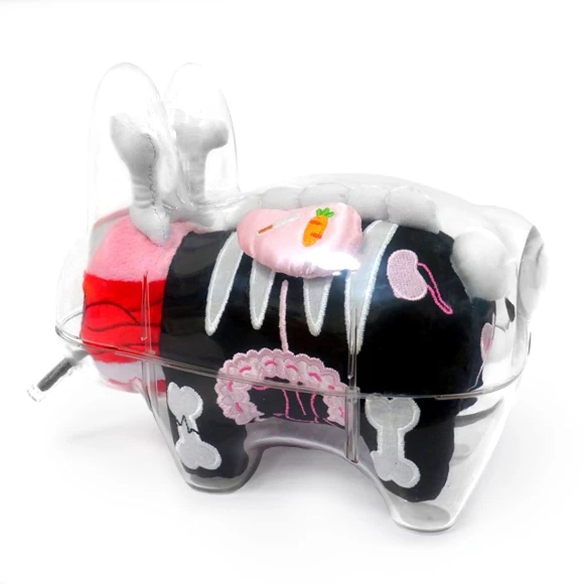 Frank Kozik x Kidrobot Visible Labbit Plush Toy with Guts - Cute Collectible Stuffed Animal for Home Decor, Gifts, and Pop Culture Fans