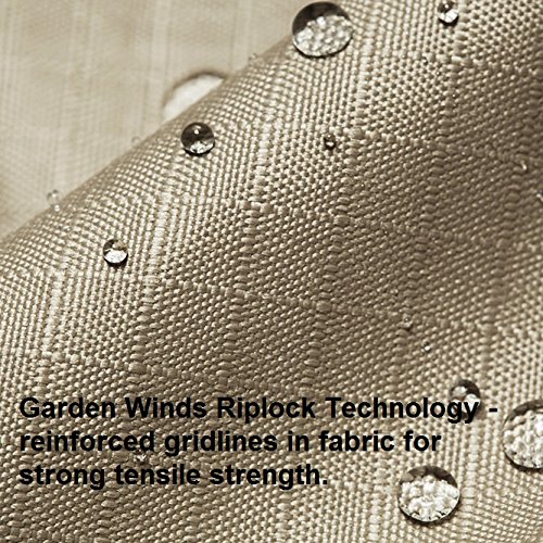 Backyard Creation 10' x 13' Offset Umbrella Replacement Canopy Top Cover - RipLock 500 Technology for Outdoor Patio, Poolside & Garden Shade