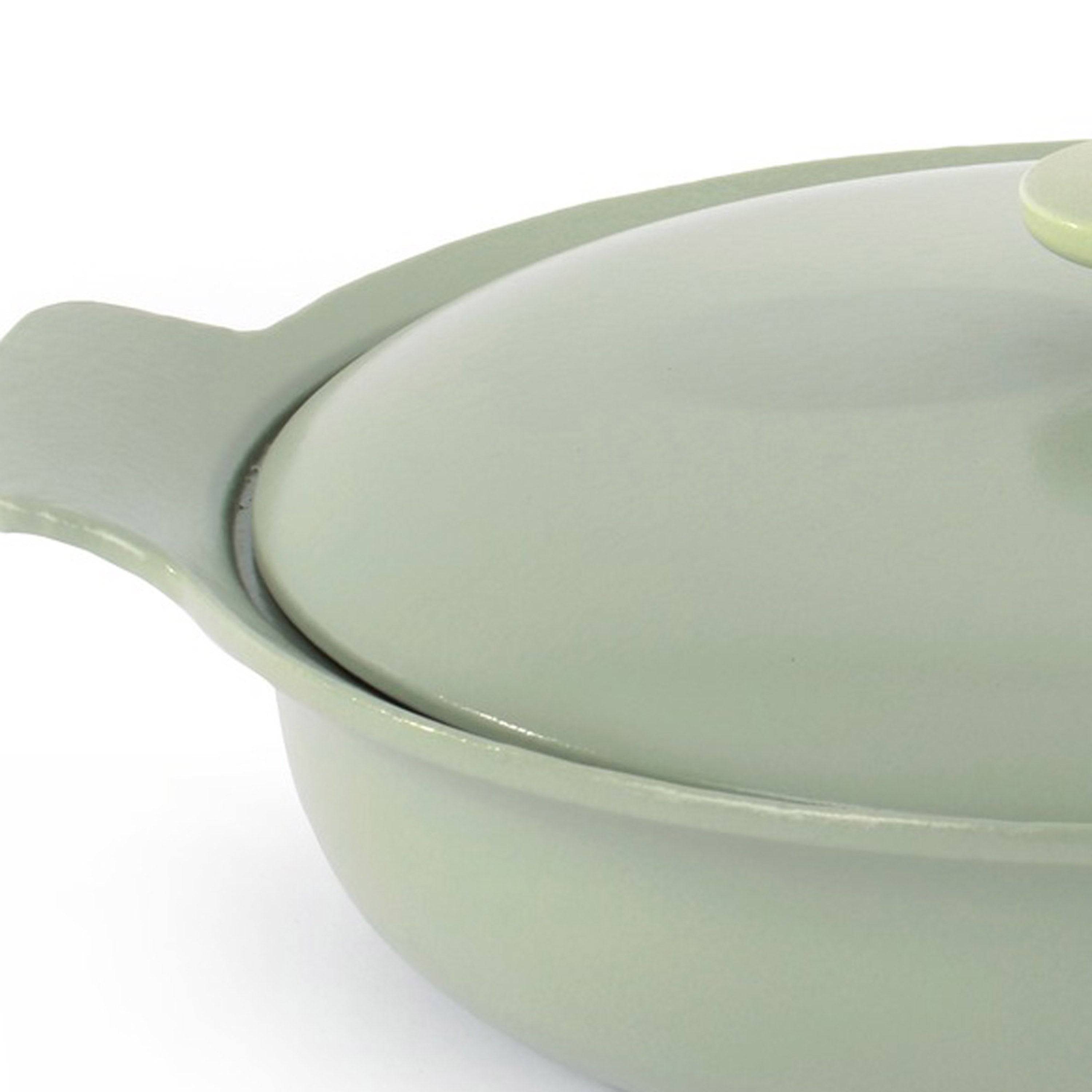 BergHOFF Ron 5-Piece Cast Iron Cookware Starter Set in Green – Perfect for Searing, Braising & Baking – Ideal for Home Chefs & Kitchen Enthusiasts