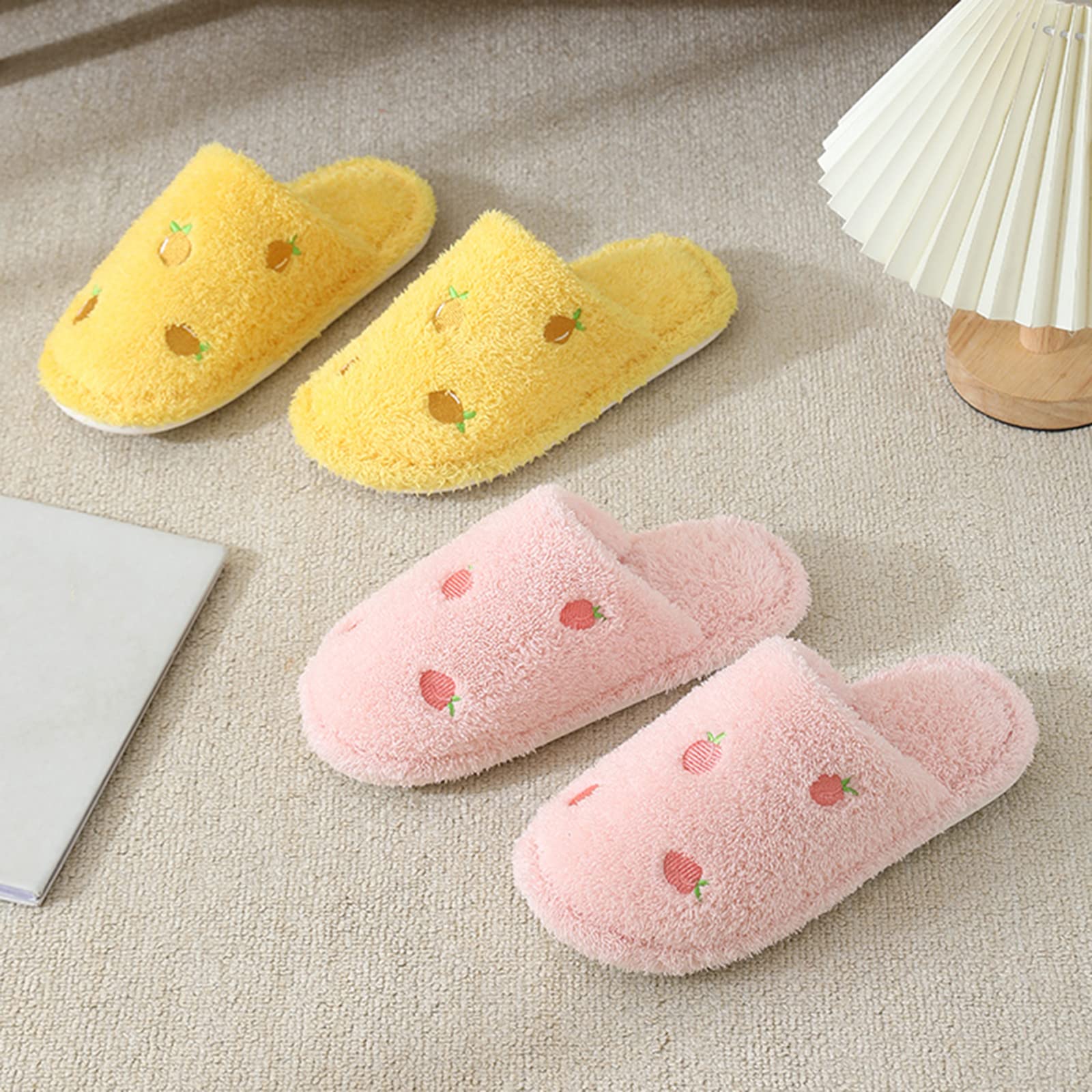 Cozy Women's & Men's Non-Slip Winter Slippers - Warm Fleece-Lined Cotton House Shoes for Indoor/Outdoor Use - Perfect for Home, Office & Cold Weather Comfort