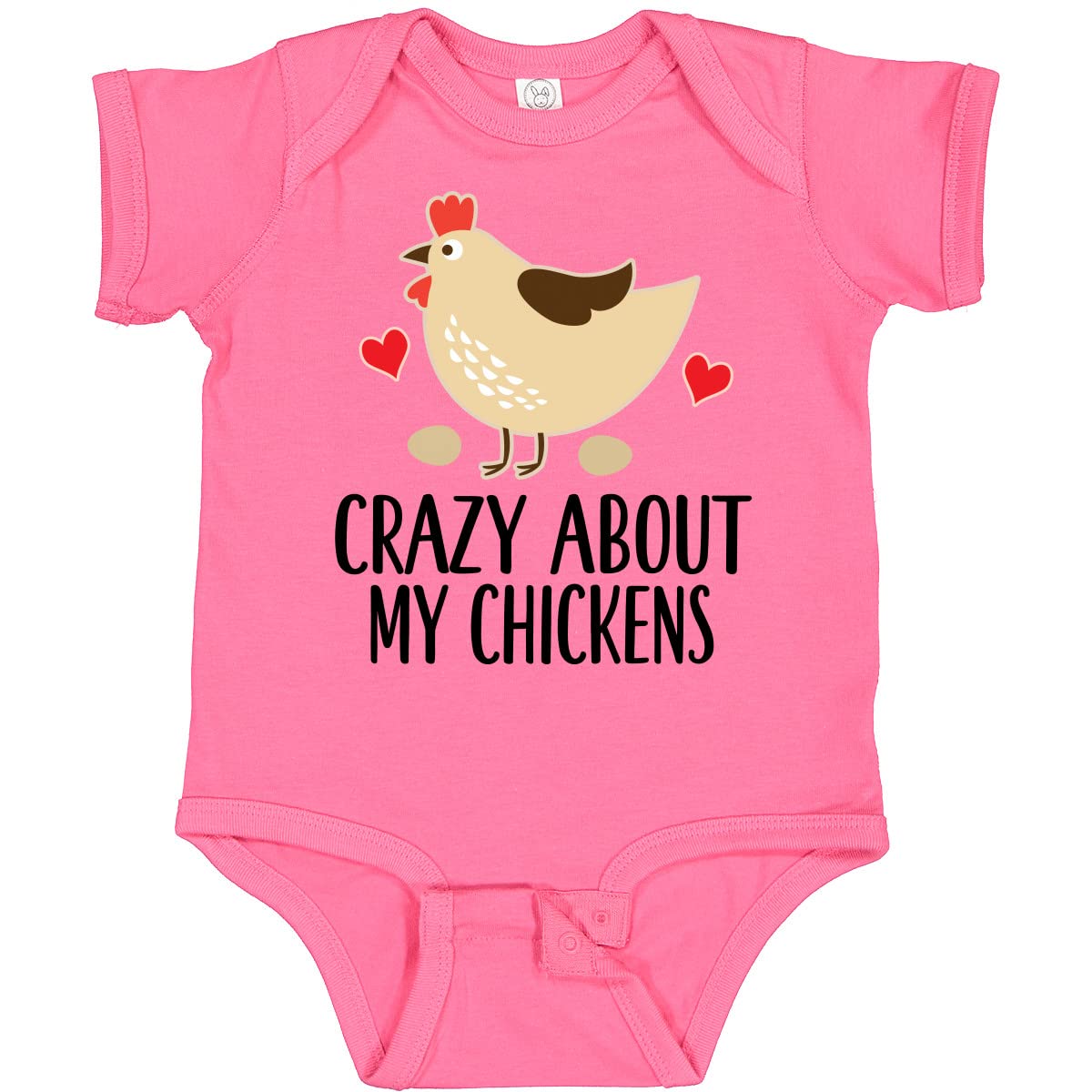 Inktastic Adorable Chicken Farming Baby Bodysuit - Soft Cotton Onesie for Infants & Toddlers - Perfect for Farm-Themed Parties, Photo Shoots & Everyday Wear