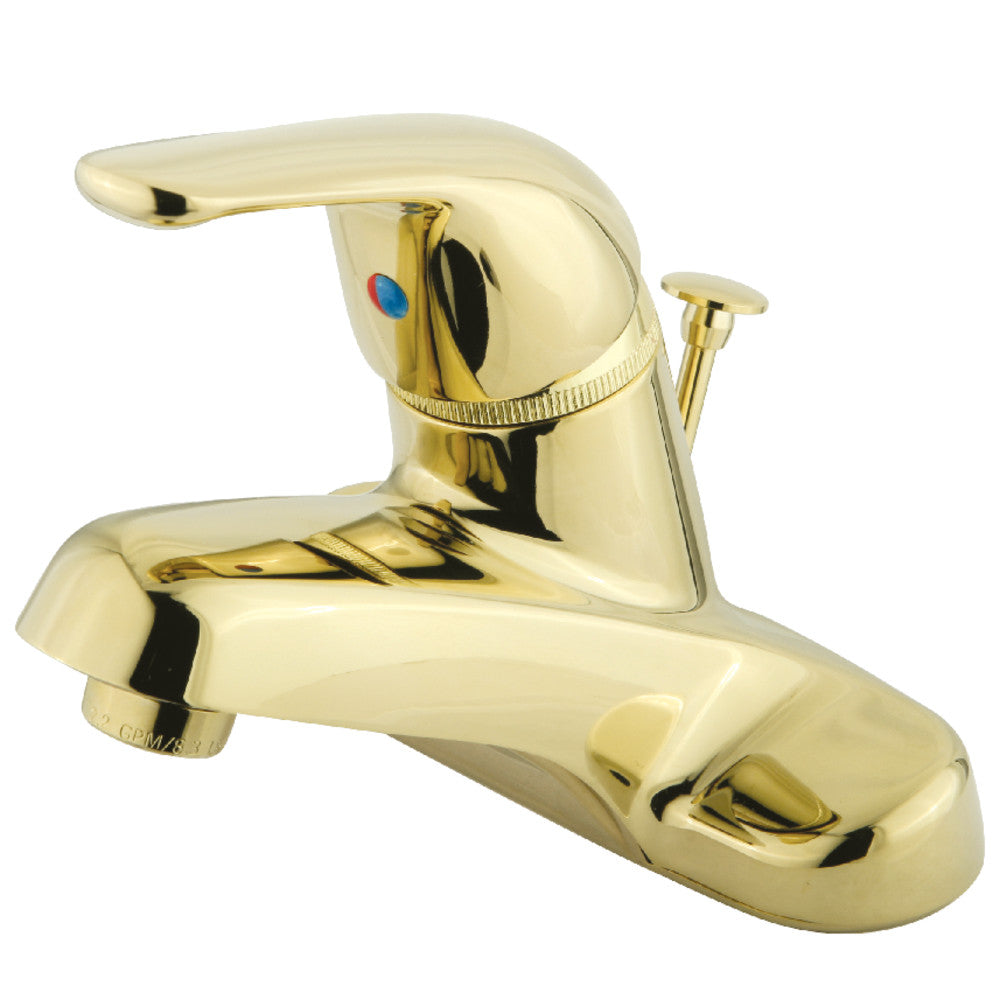 Kingston Brass GKB548B Single Handle 4-Inch Centerset Bathroom Faucet - Modern Water-Saving Design for Bathroom Sink, Vanity, and Powder Room (Oil-Rubbed Bronze Finish)