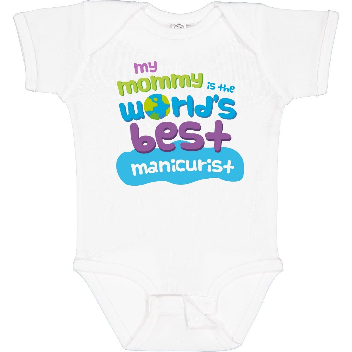 Inktastic Manicurist Mom Nail Artist Baby Bodysuit - Cute Graphic Onesie for Newborns & Infants - Perfect Gift for Nail Technician Moms & Baby Showers