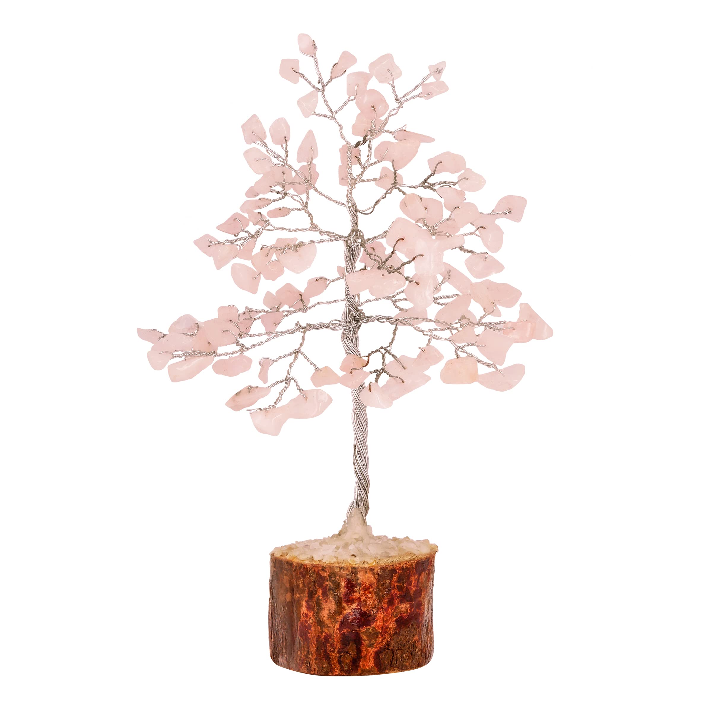 YATHABI Rose Quartz Crystal Tree for Positive Energy & Wealth - Feng Shui Money Tree for Home & Office Decor - Chakra Healing Bonsai Gift for Meditation & Spiritual Growth