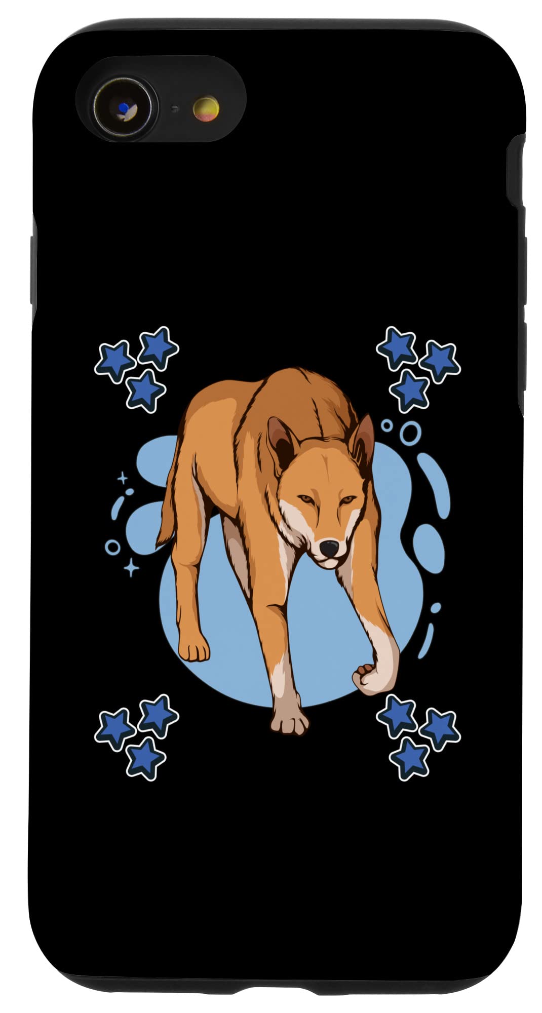 Dingo Blue Design Dog Pattern iPhone SE (2020)/7/8 Phone Case - Cute Pet Accessory for Dog Lovers, Perfect for Daily Use & Outdoor Activities