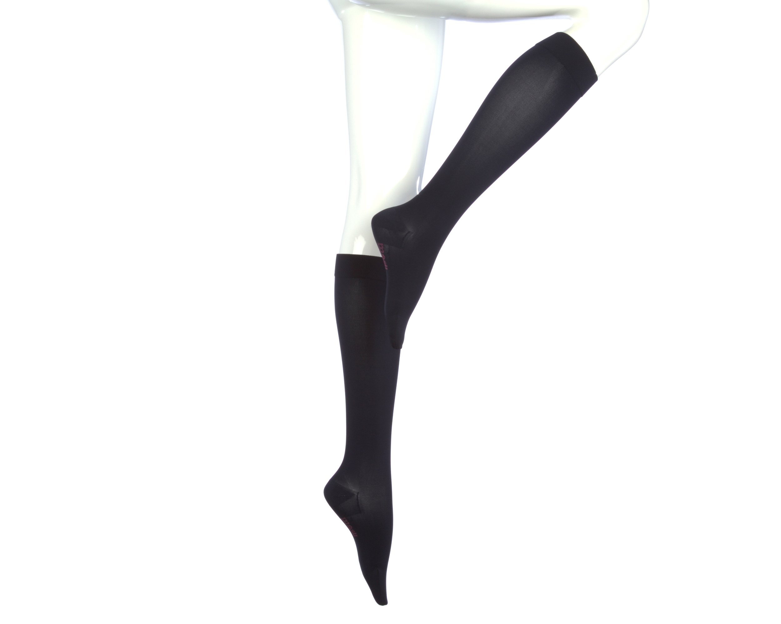 Medi Assure 20-30 mmHg Compression Stockings for Women & Men - Knee High Closed Toe Semi-Transparent Support Socks - Ideal for Travel, Pregnancy, Varicose Veins & Circulation Support