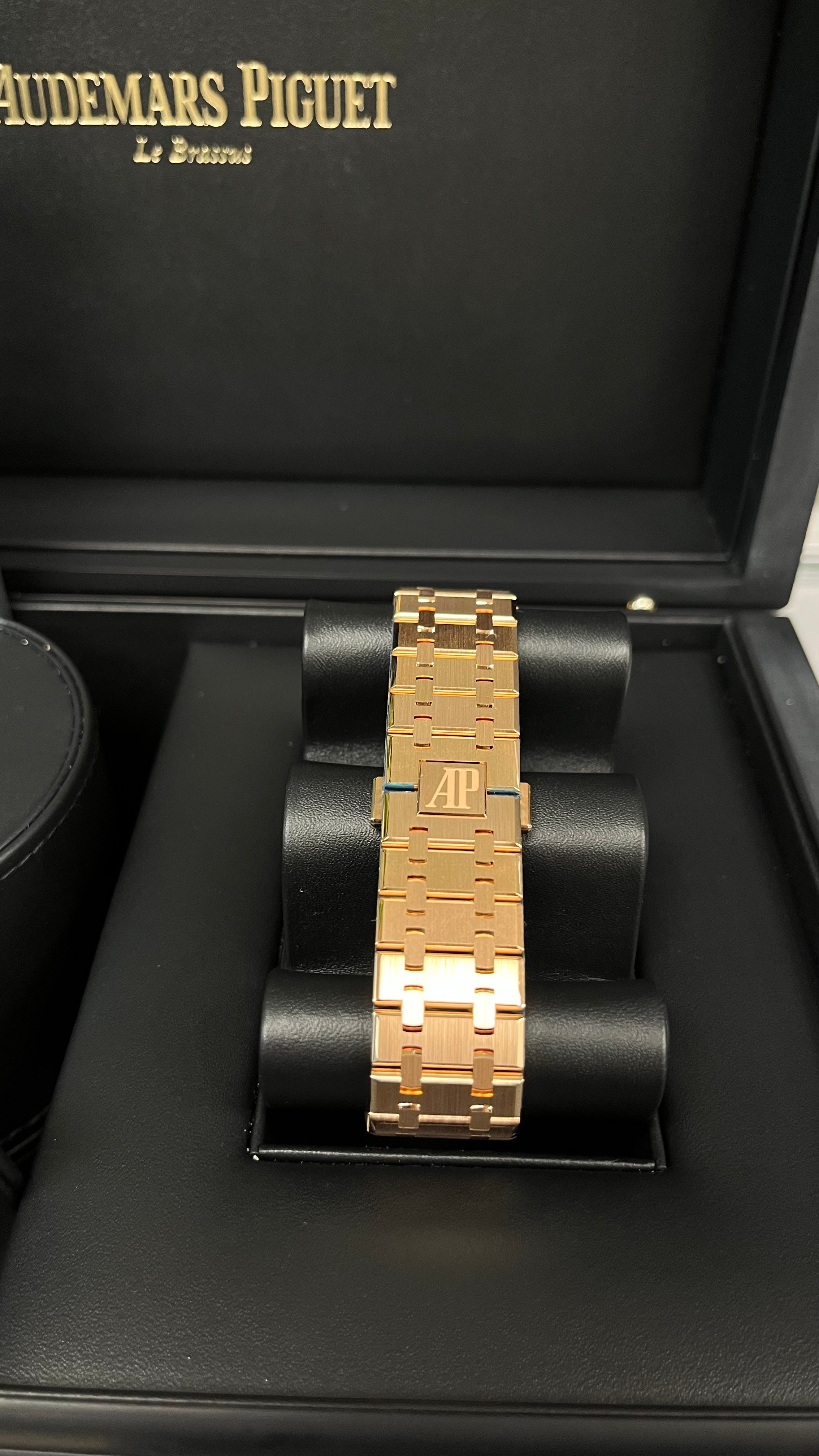 Audemars Piguet Royal Oak Perpetual Calendar 41mm 18K Rose Gold Watch with Rainbow Gemstones - Limited Edition of 20 Pieces (Ref. 266140) - Luxury Collector's Timepiece for Special Occasions & Investment