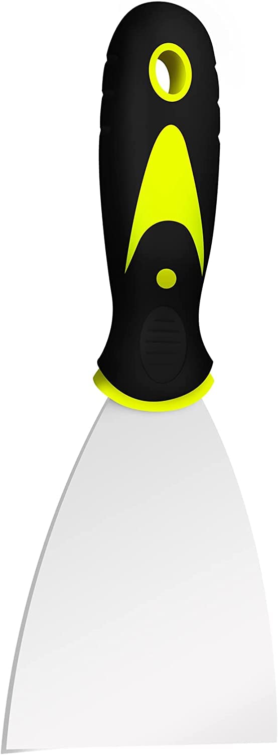 3 Inch DEKEones Putty Knife Scraper - Premium Metal Drywall Tool for Spackle, Plaster, Decals & Wallpaper Removal - Perfect for Home Renovation, DIY Projects & Professional Construction Work