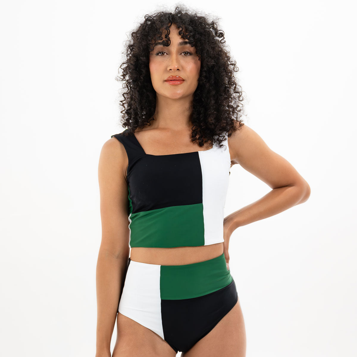 Square Neck Crop Tankini Top for Women - Sexy Swimwear Bikini Set - Perfect for Beach, Pool, and Summer Vacations