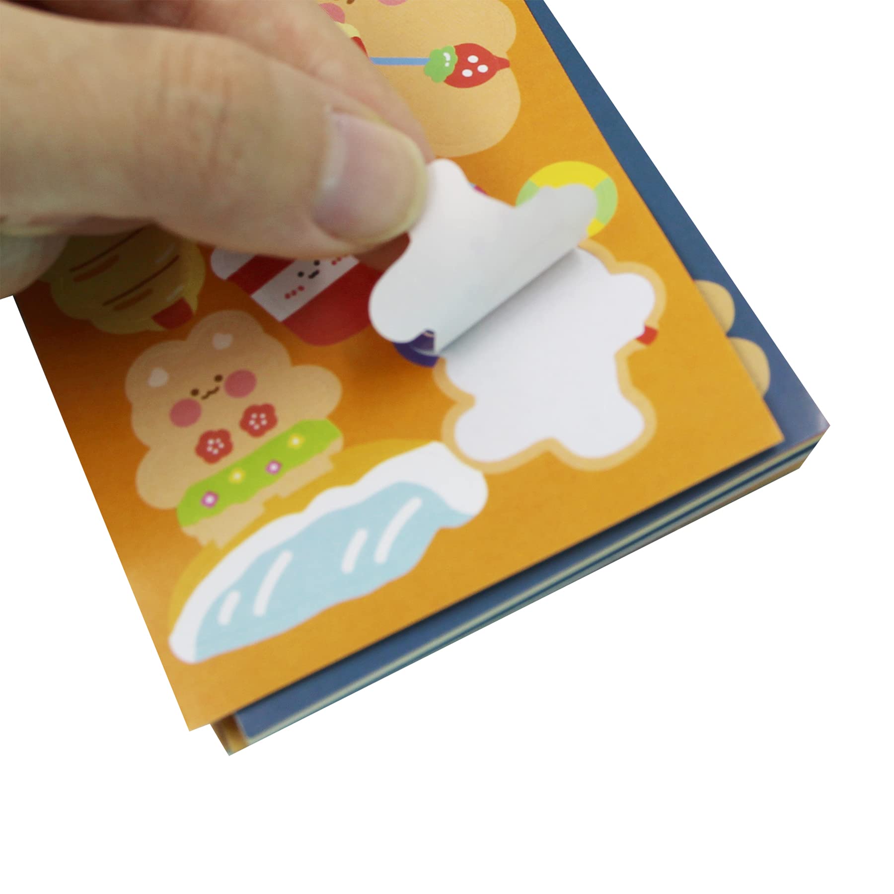 ANKOMINA 50 Sheets Cute Bear Stickers Spiral Notebook - Adorable Cartoon Animal Decals for DIY Crafts, Journaling, Scrapbooking | Perfect for Laptops, Phones, Luggage & Water Bottles - Kawaii Korean Stationery Gift