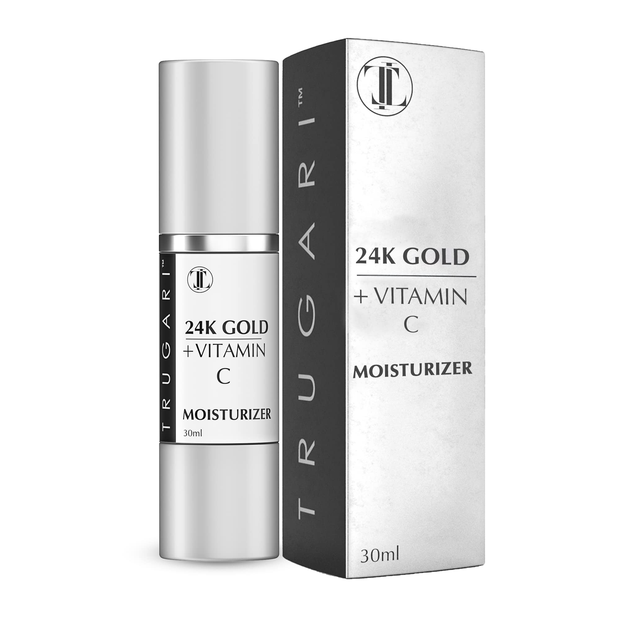 24K Gold + Vitamin C + Collagen Face Serum - Advanced Anti-Aging Moisturizer for Wrinkles, Firming & Skin Repair | Pure Bio-Active Natural Formula | Perfect for Daily Skincare Routine & Nighttime Rejuvenation
