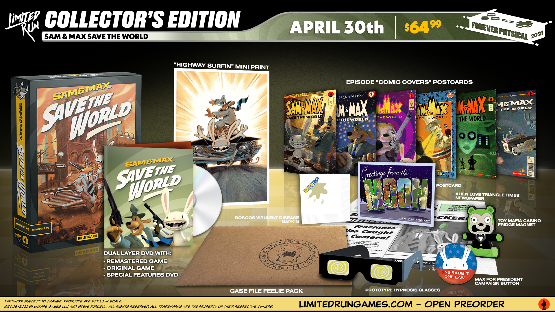 Sam & Max Save the World (PC) Collector's Edition - Adventure Game for Windows | Perfect for Fans of Classic Point-and-Click Games & Comic Book Lovers