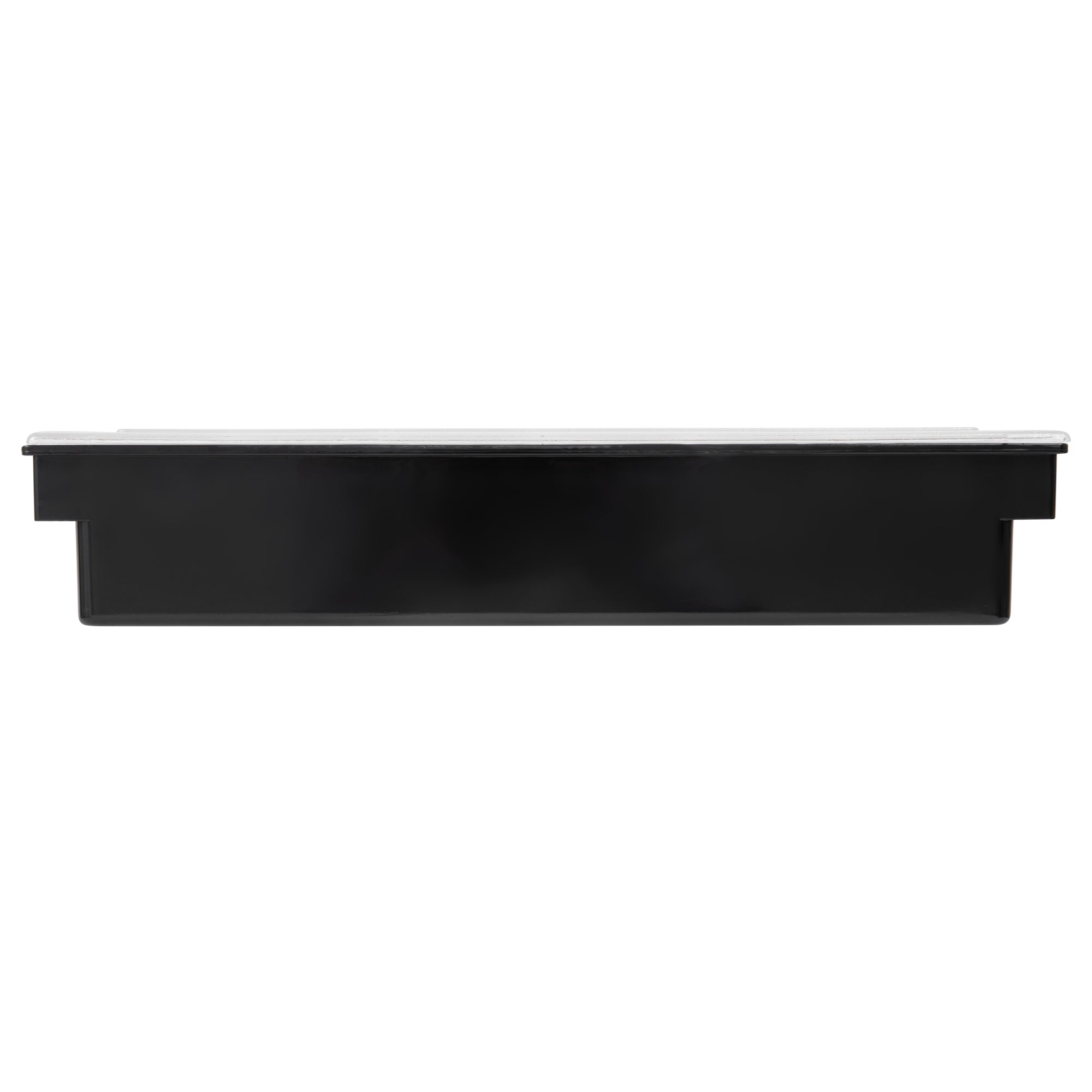 Bar Lux Black Plastic Condiment Caddy - 3 Compartment Organizer (19.5