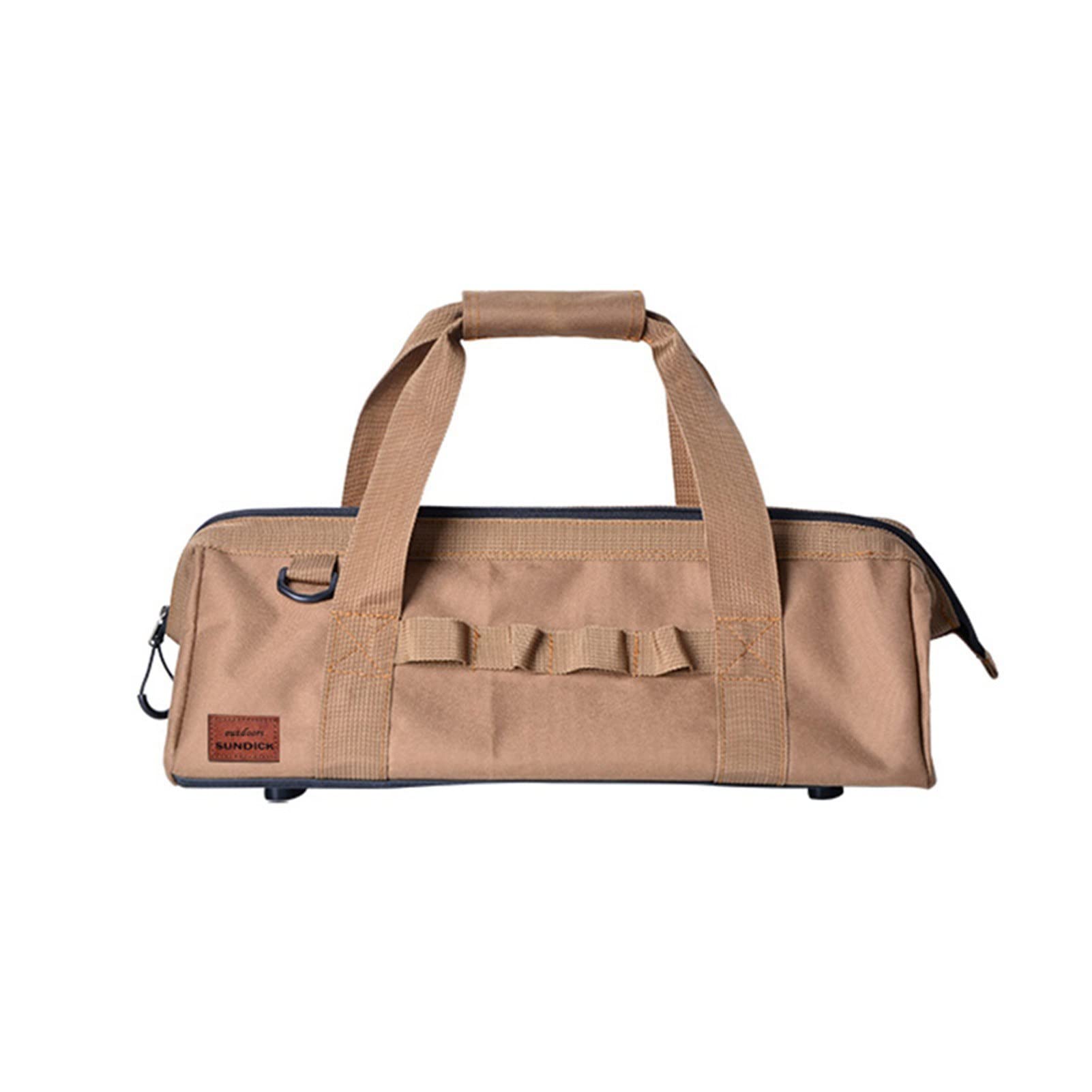 Large Waterproof Camping Tool Bag - Heavy Duty Wide Mouth Storage Organizer with Sturdy Bottom for Outdoor Gear, Hiking & Travel Accessories
