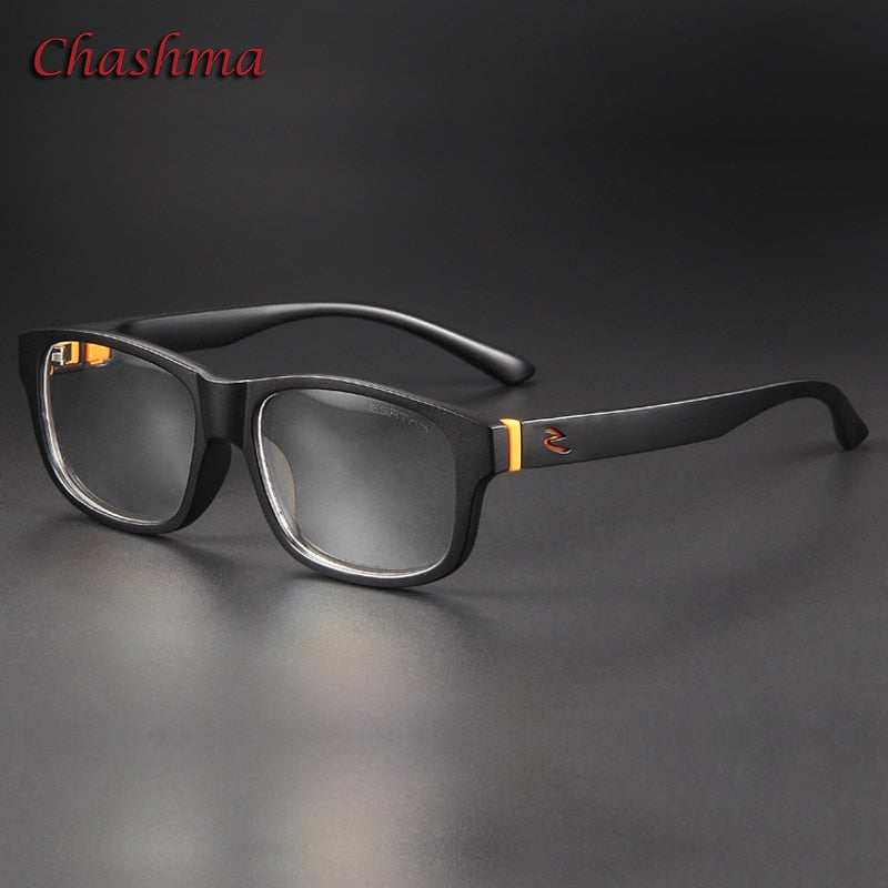 Unisex Titanium Square Full Rim Sport Eyeglasses TR90 Frame - Lightweight Durable Eyewear for Running, Cycling & Outdoor Activities (Model 0048)