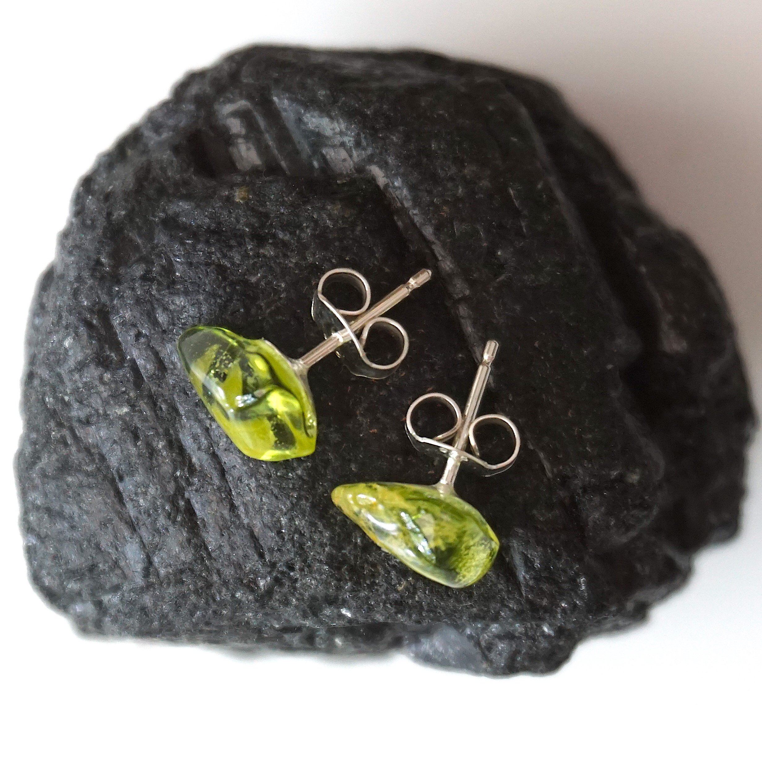 Peridot Stud Earrings - 14K Gold Post Earrings for Women | Perfect for Everyday Wear, Gifts & Special Occasions