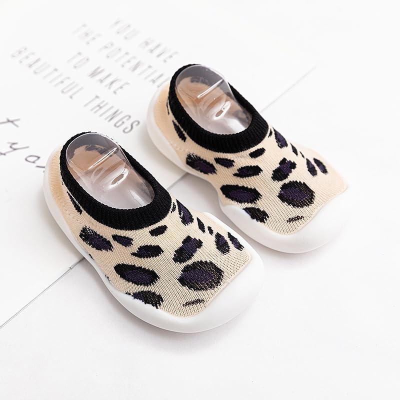 Unisex Baby Slipper Socks with Non-Slip Rubber Sole - Soft Toddler House Shoes for Boys & Girls (Ideal for Indoor Play, Nursery & Crib Use)