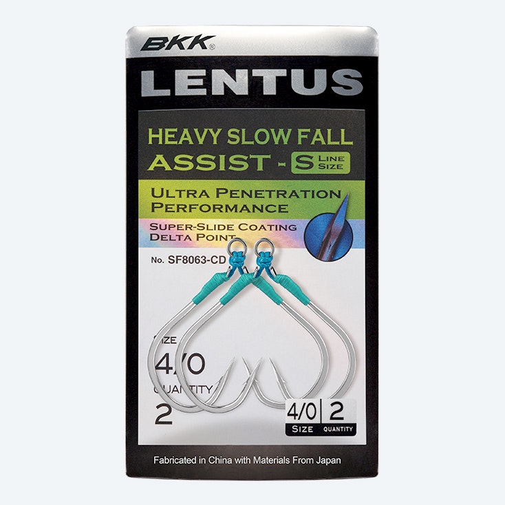 BKK SF Lentus Assist - High Performance Fishing Hook for Bass, Trout, and Saltwater Fishing | Perfect for Freshwater and Deep Sea Angling Adventures