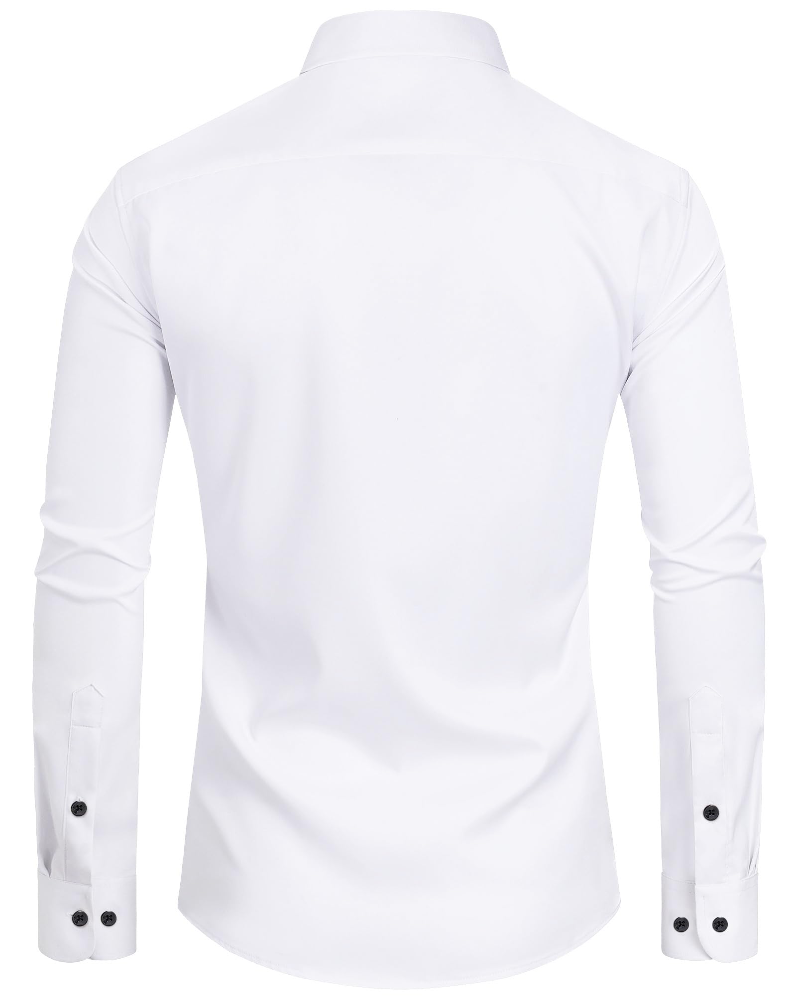 J.VER Men's Tuxedo Shirt - Formal Dress Shirt with Pleated Front & Long Sleeves for Prom, Wedding, Party & Special Occasions | Premium Button Down Shirt for Grooms, Groomsmen & Black Tie Events