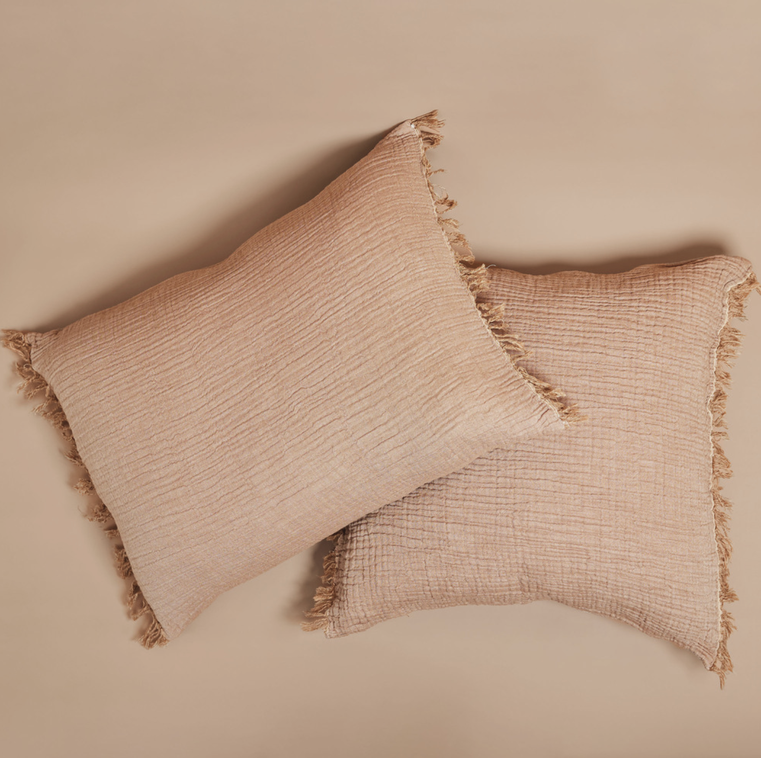 Enes Cushion - Soft and Comfortable Toffee-Colored Throw Pillow for Sofa, Bed, and Home Decor - Perfect for Living Room, Bedroom, and Office Use