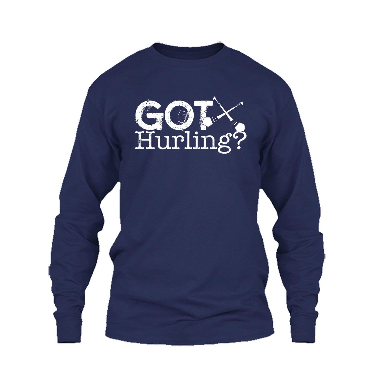 Eleven Garlic Got Hurling T-Shirt & Long Sleeve Shirt - Funny Irish Pub Drinking Tee for St. Patrick's Day & Sports Events