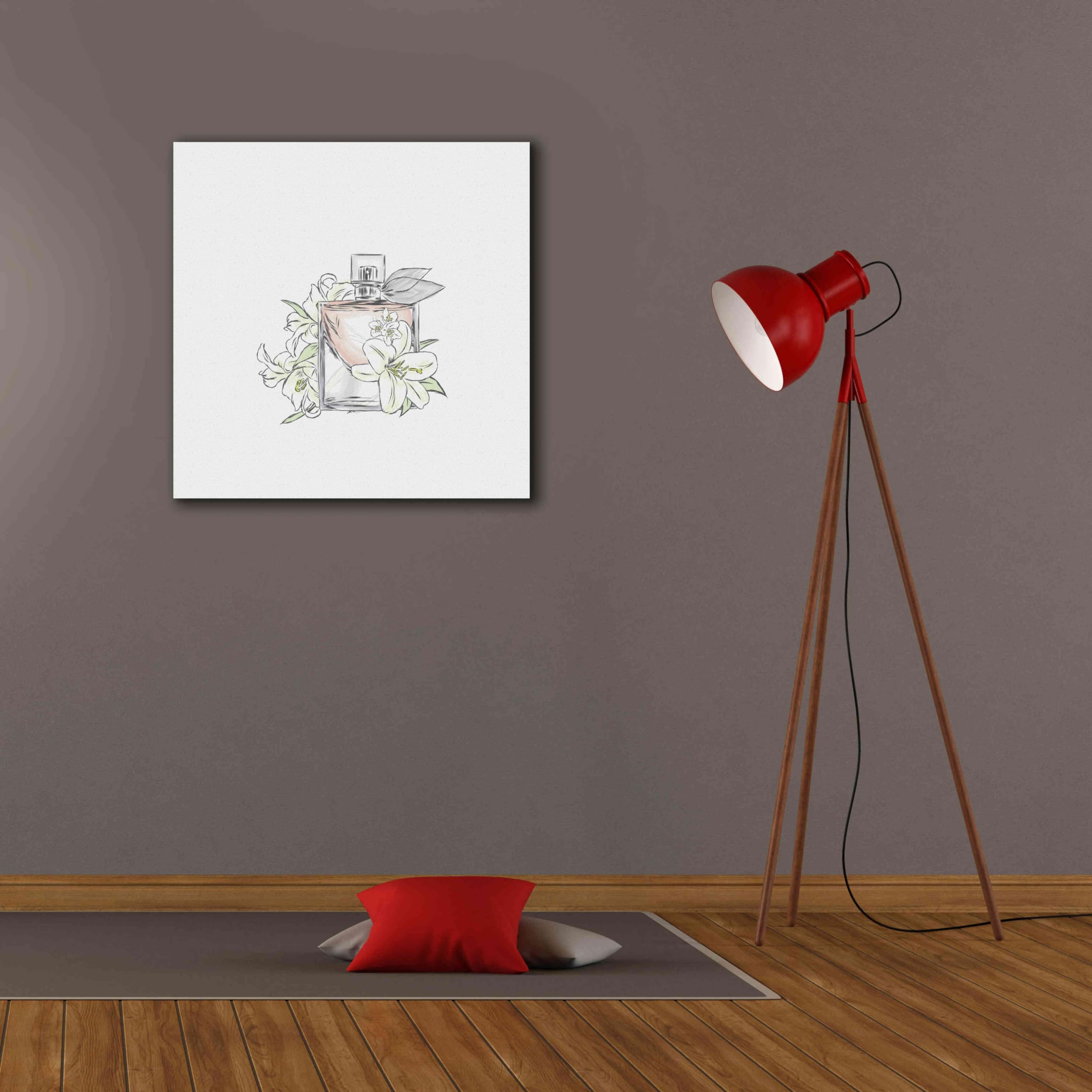 Incado Epic Graffiti 'Perfume VI' Giclee Canvas Wall Art - 26x26 Inches Modern Home Decor for Living Room, Bedroom & Office