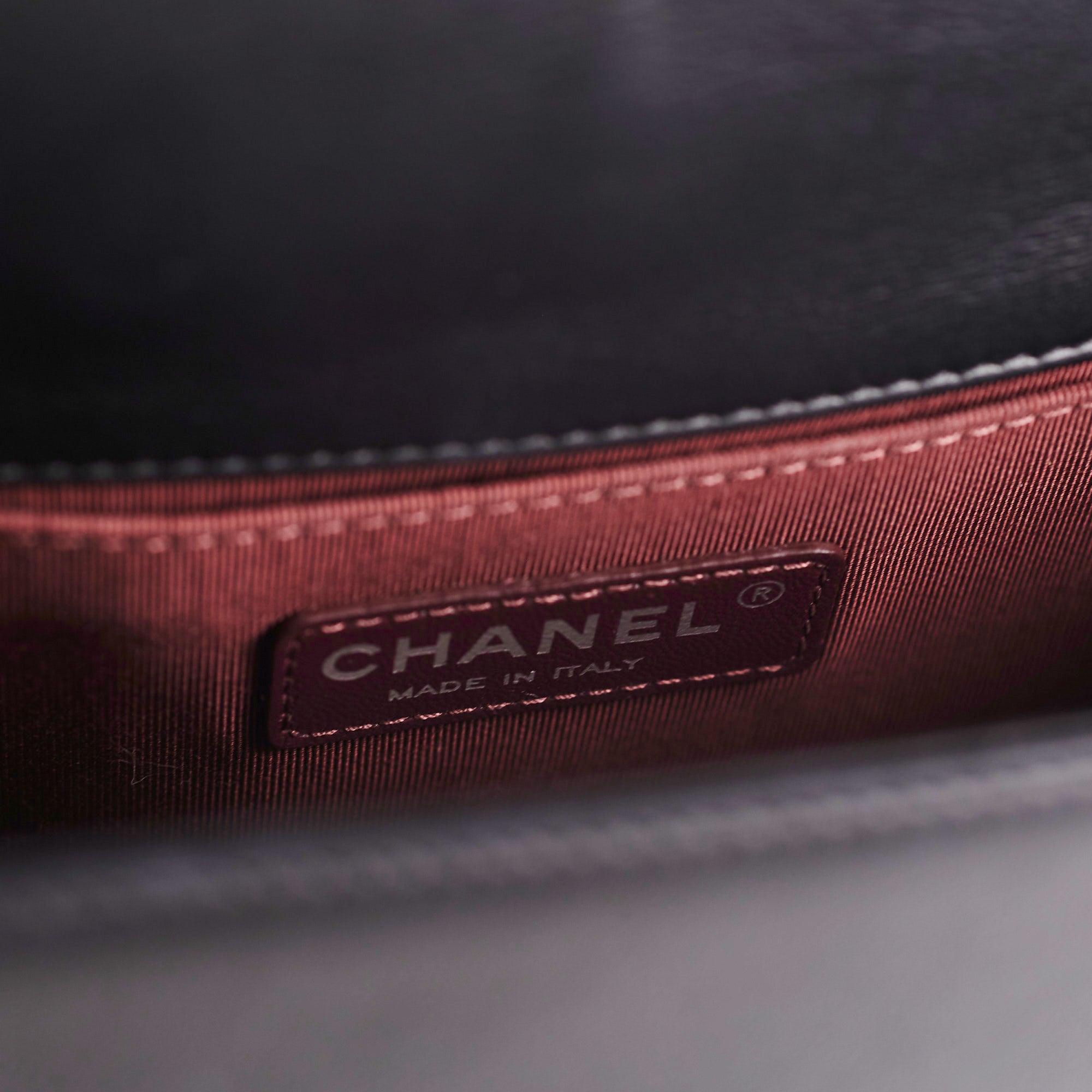 Chanel Old Medium Boy Chevron Black Leather Handbag - Luxury Designer Crossbody Bag for Women | Perfect for Evening Events, Parties & Date Nights