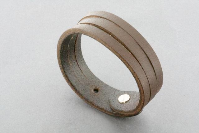 2-Pack Genuine Leather Cuff Bracelets - Chocolate Brown for Men & Women - Perfect for Casual Wear, Boho Style & Gift Giving
