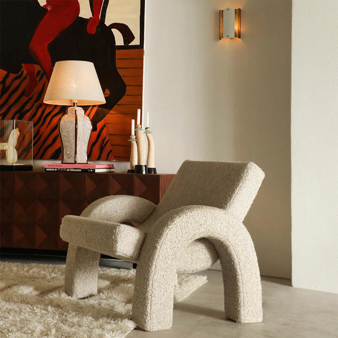 Modern Arco Lounge Chair - Mid Century Design, Ergonomic Comfort for Living Room, Office & Outdoor Use - Perfect for Relaxing, Reading & Entertaining