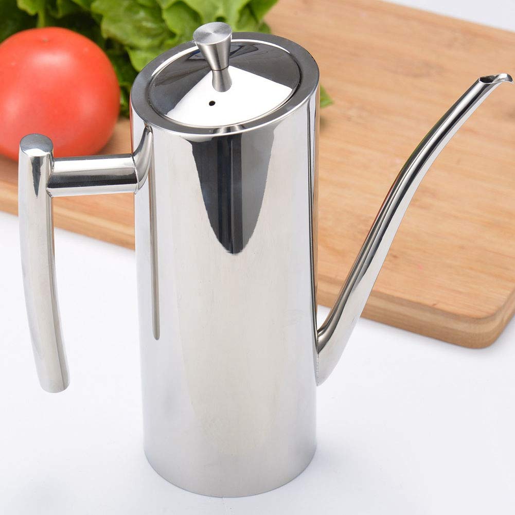 700ml Glass Sauce Bottle & Oil Dispenser - Drizzle Vinegar, Olive Oil, Soy Sauce - Perfect for Kitchen, Dining Table & BBQ Grilling