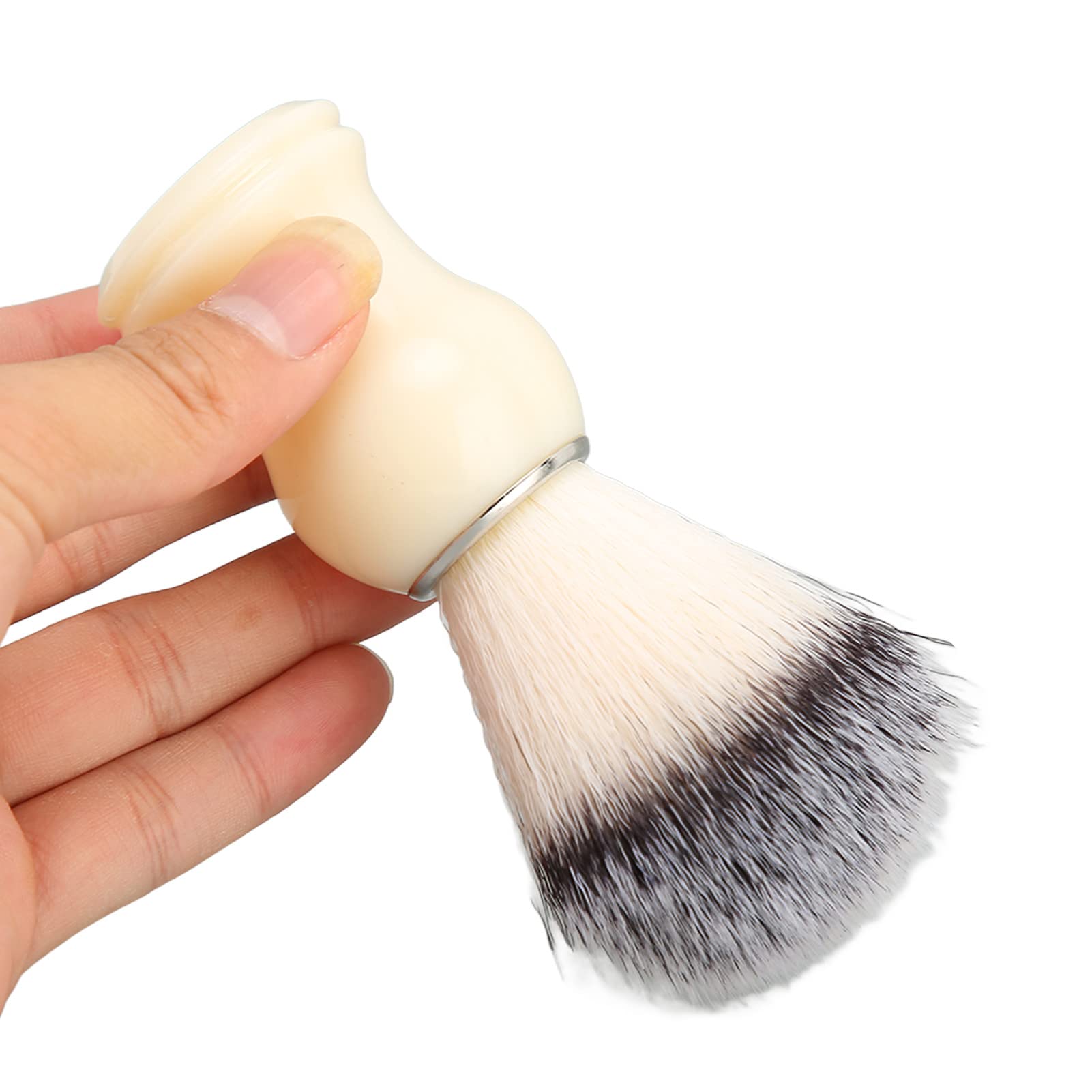Professional Men's Shaving Brush with Plastic Handle - Barber Grade Beard & Shaving Foam Brush for Smooth Shaving - Perfect for Home, Travel & Salon Gifts - Ideal for Daily Grooming, Travel Kits & Barber Shops