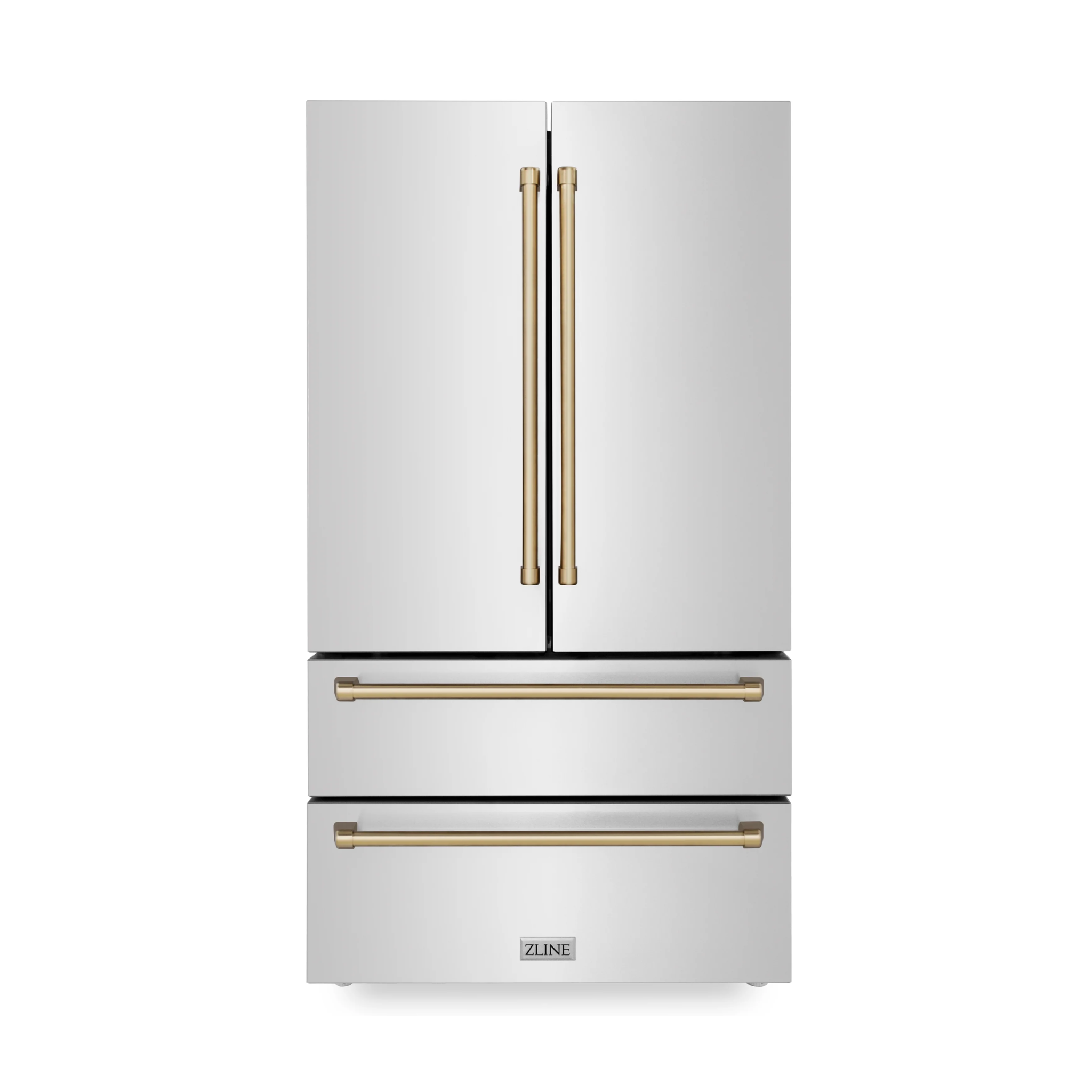 Stainless Steel with Champagne Accents