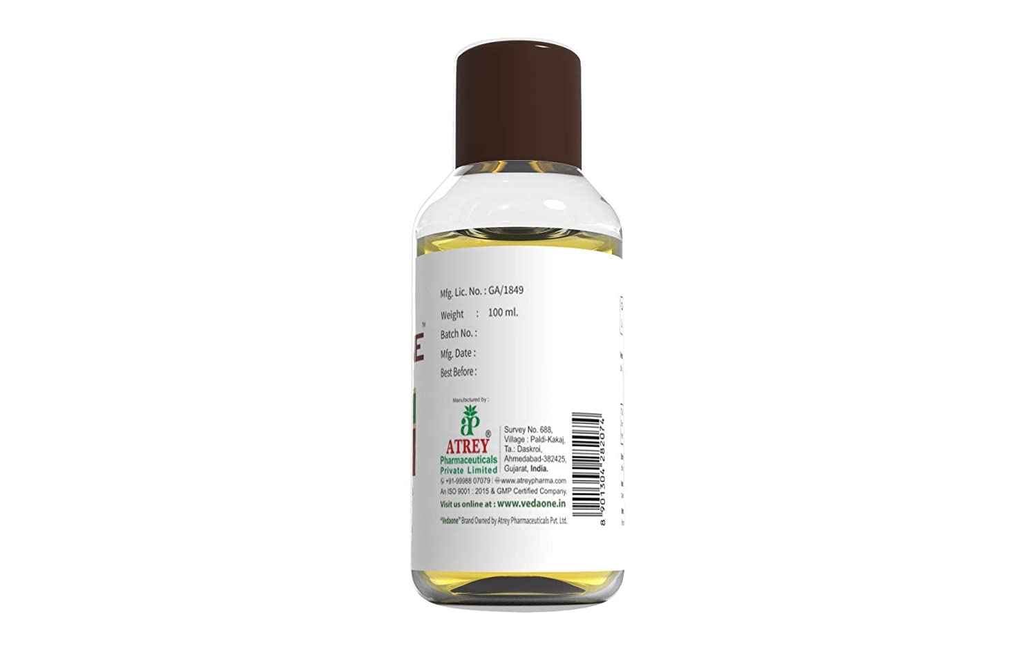 Vedaone 100% Pure Natural Cold Pressed Castor Oil 100ml (Pack of 2) - Organic Hair Growth Treatment & Skin Care Solution for Eyelashes, Eyebrows & Dry Skin | Perfect for DIY Beauty & Massage Therapy