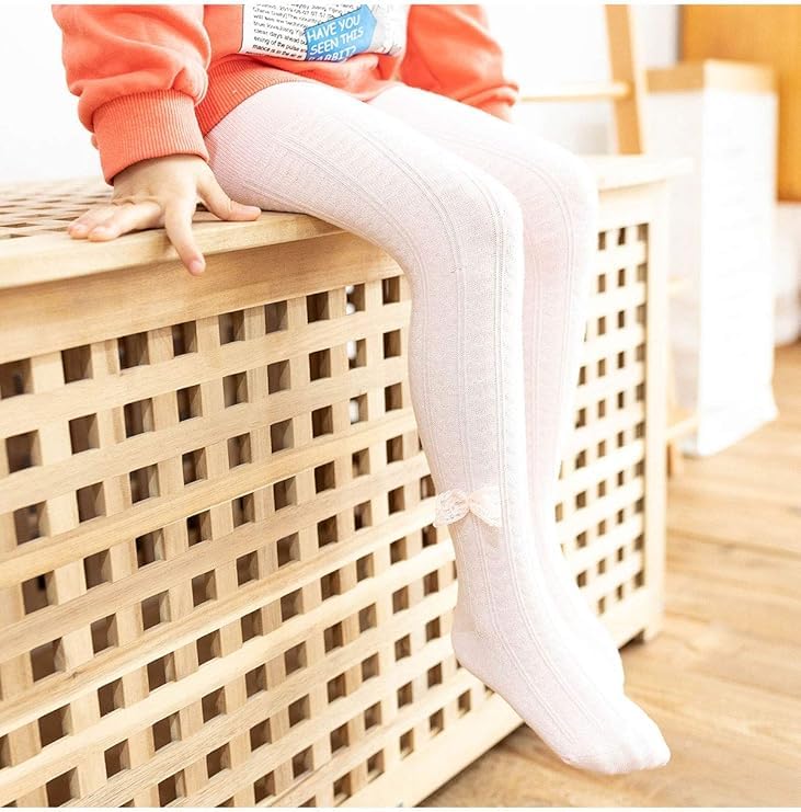 Century Star Baby Tights for Girls - Soft Cotton Toddler Leggings & Stockings for Newborn to Infant (0-24 Months) | Winter Warm Baby Clothes for Playtime, Daycare & Family Outings