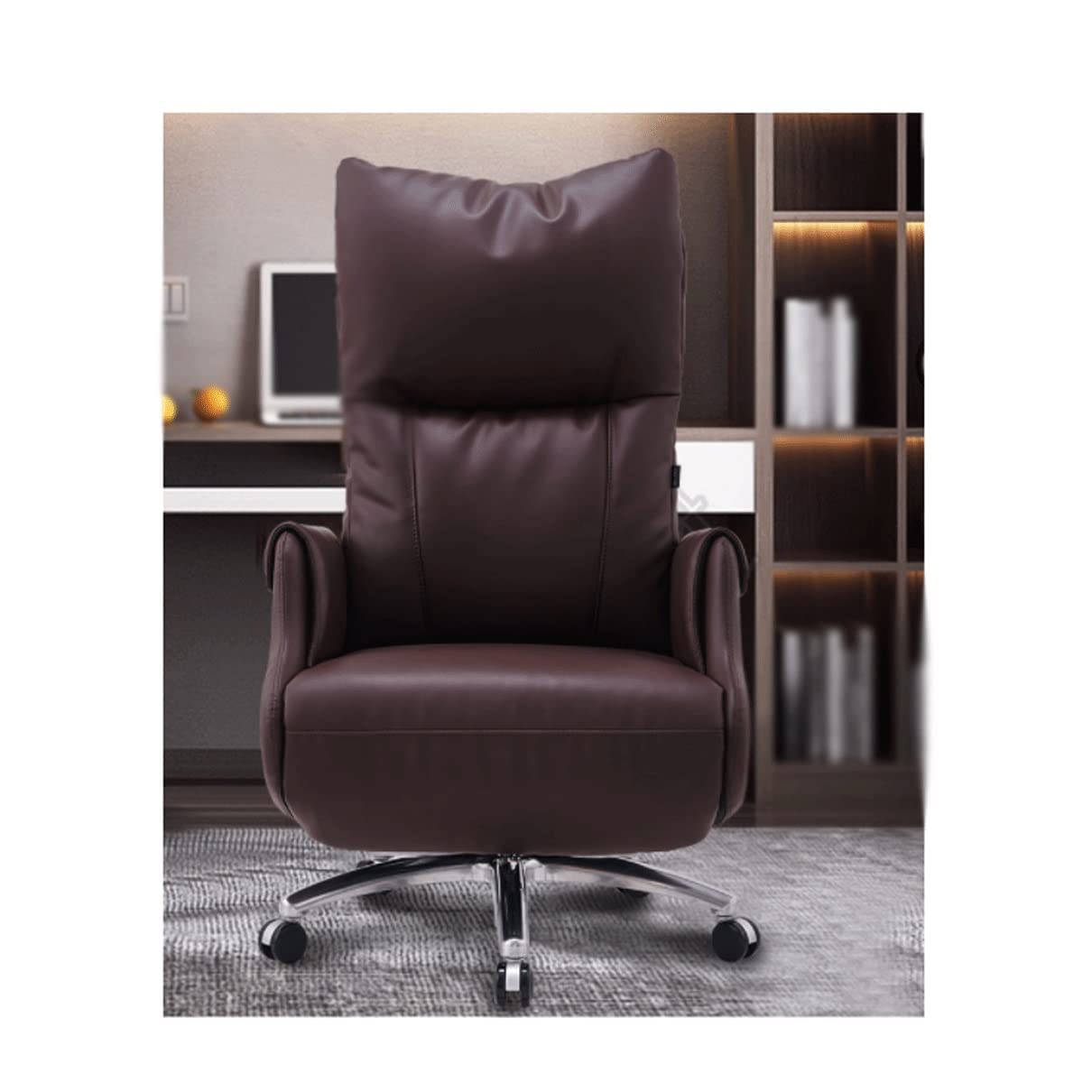 Ergonomic Gaming & Office Chair - Adjustable Leather Executive Chair for Home & Work