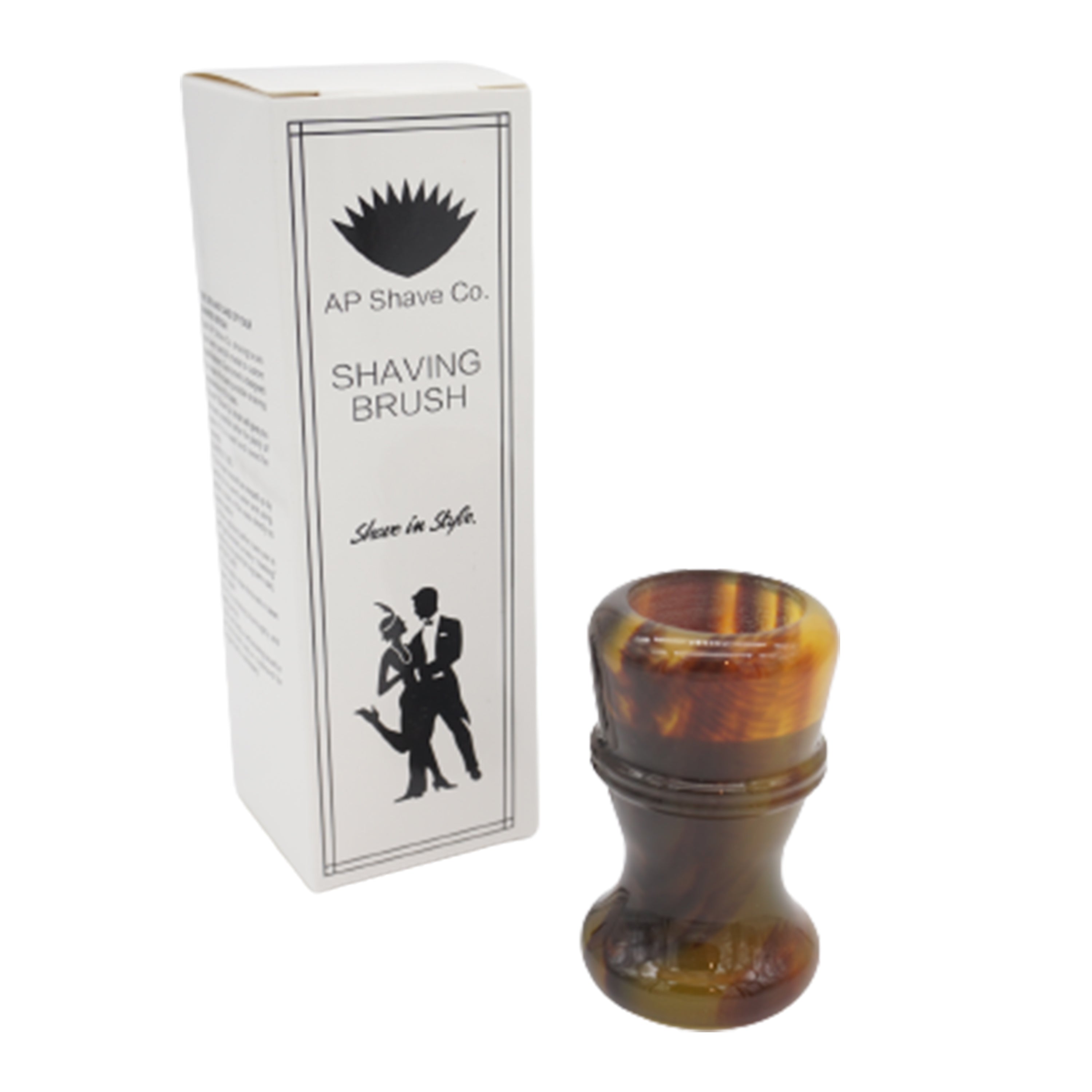 Premium Tortoise Handcrafted Shaving Brush Handle - Fits 24mm & 26mm Knots - Perfect for Wet Shaving & Grooming Gifts for Men