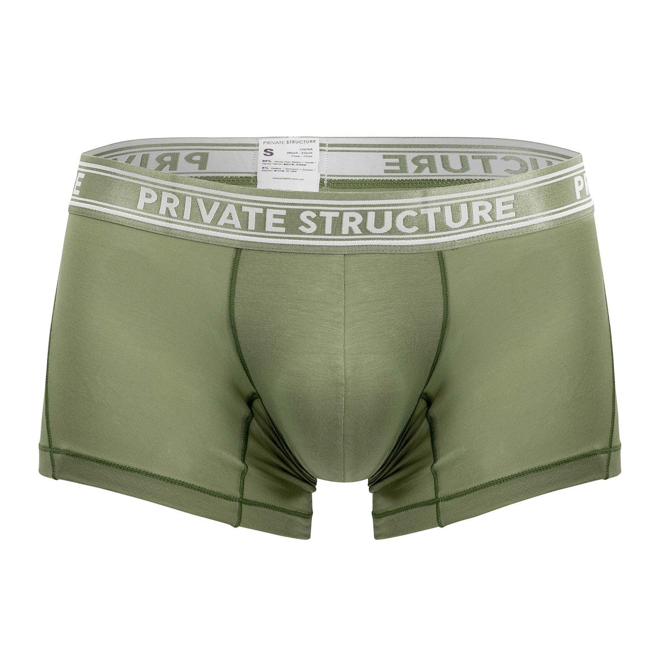 Private Structure Mid Waist Trunk - Comfortable Men's Underwear for Everyday Wear | Breathable Cotton Boxer Briefs | Perfect for Workout, Lounge & Sleep
