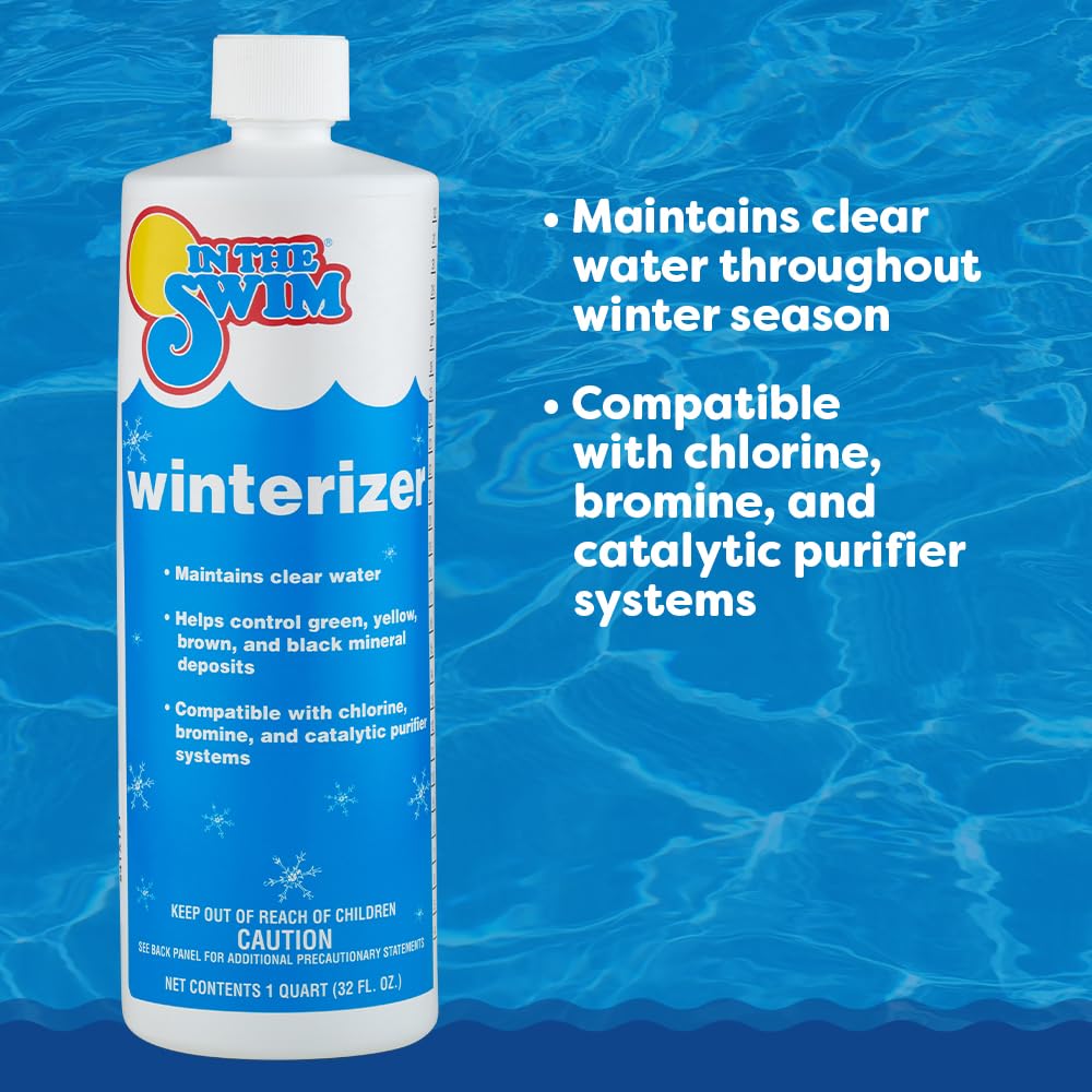 In The Swim Pool Winterizing Kit with Winter Pill - Above & In-Ground Pool Closing Chemicals for Up to 35,000 Gallons - Protect Your Pool During Cold Months for Easy Spring Opening