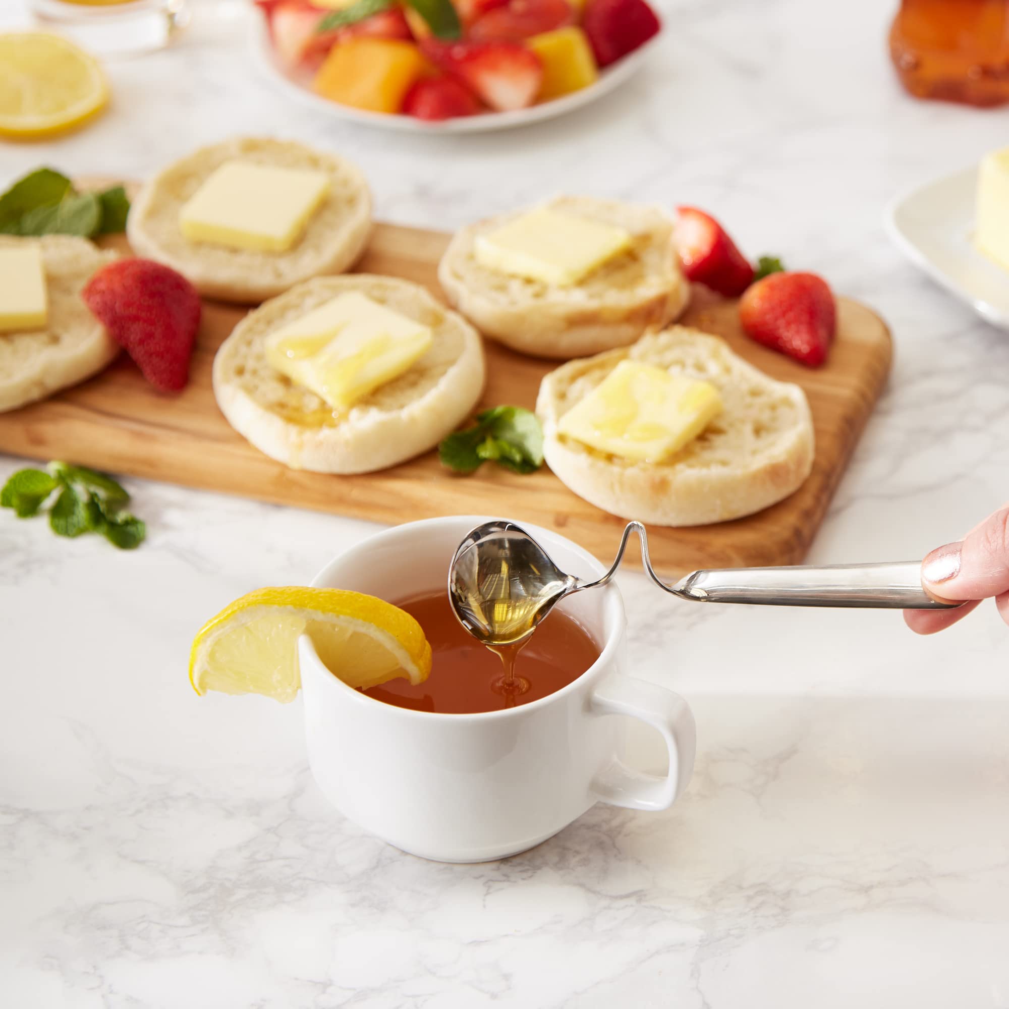 RSVP International Endurance Honey Dipper Spoon Set - Premium 18/8 Stainless Steel, Dishwasher Safe, Perfectly Balanced Design (5.625