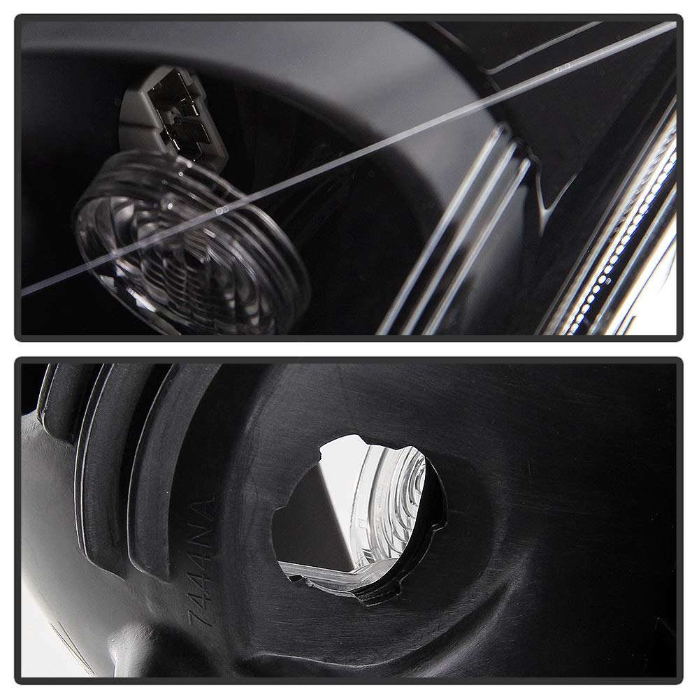 Chevy Cruze Headlights 2011-2014 Replacement - Black & Clear Lens LED Headlight Assembly - Perfect for Night Driving & Car Upgrades