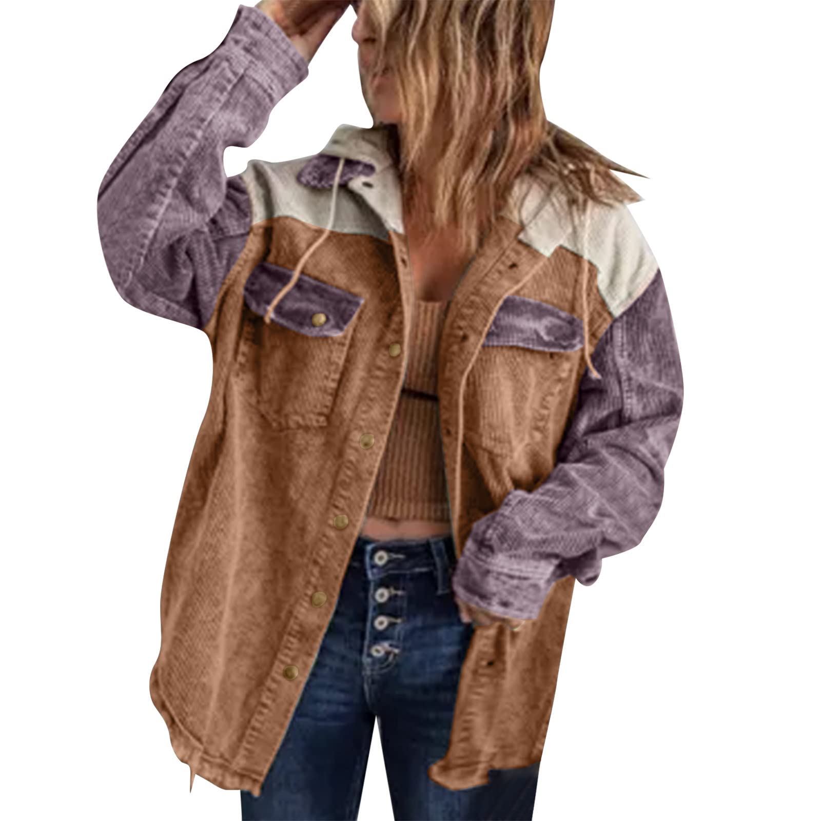 Women's Flannel Plaid Shirt Jacket - Long Sleeve Button Down Shacket Coat for Fall & Winter | Casual Outfit, Layering Essential, Outdoor Activities