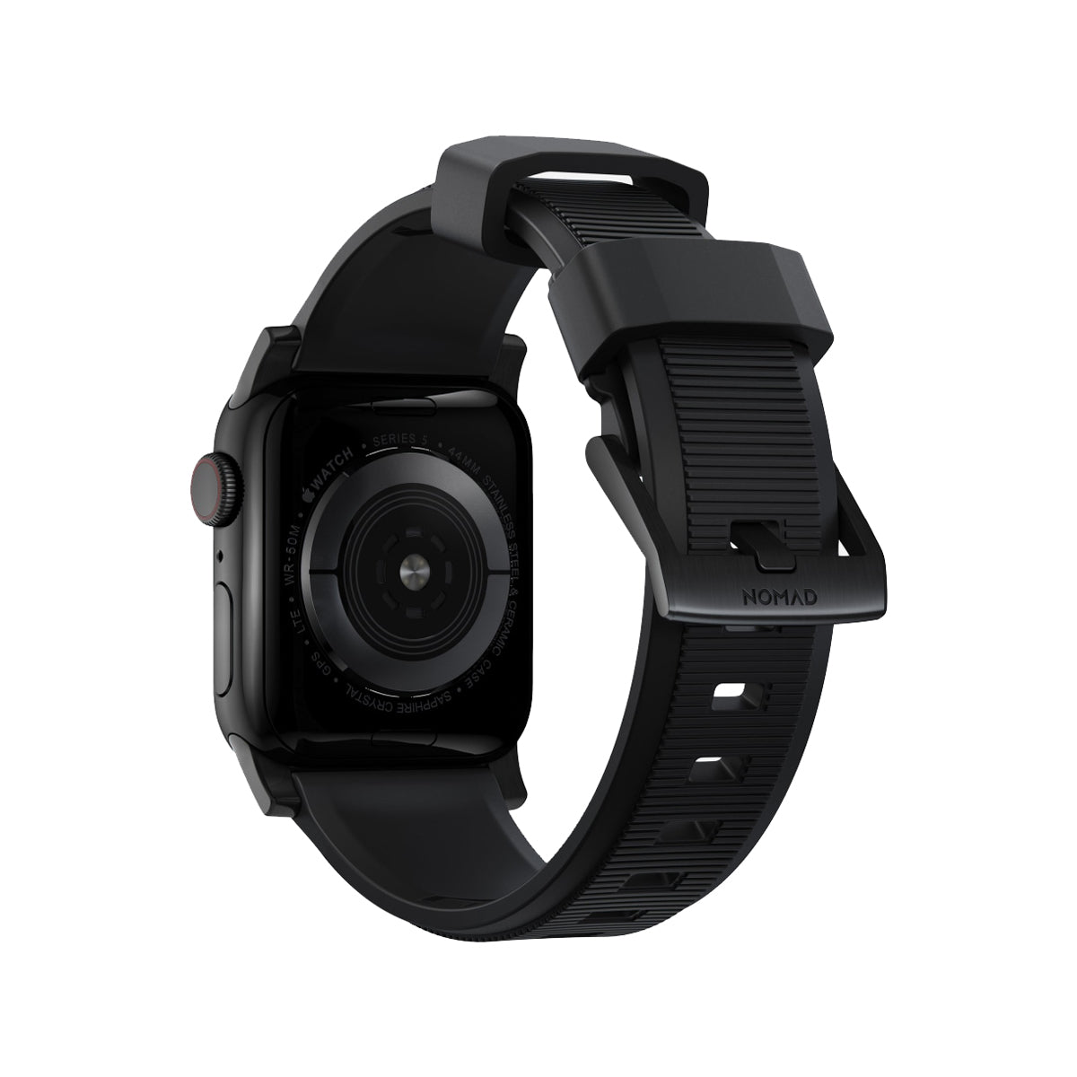 Nomad Rugged Band for Apple Watch 41mm - Durable Black Stainless Steel Strap | Perfect for Outdoor Activities, Workouts & Adventure Travel