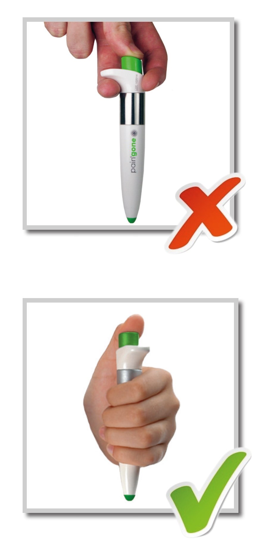 Pain Gone Pain Relief Pen Twin Pack - Fast-Acting Muscle & Joint Pain Relief for Back, Neck & Shoulders - Perfect for Athletes, Office Workers & Chronic Pain Sufferers